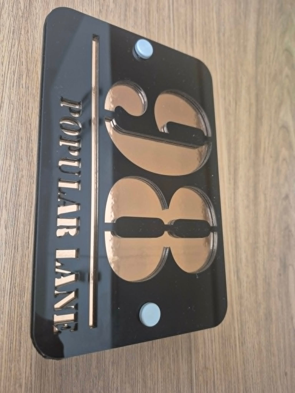 Luxury Modern House Number Sign – Premium Acrylic Address Plaque