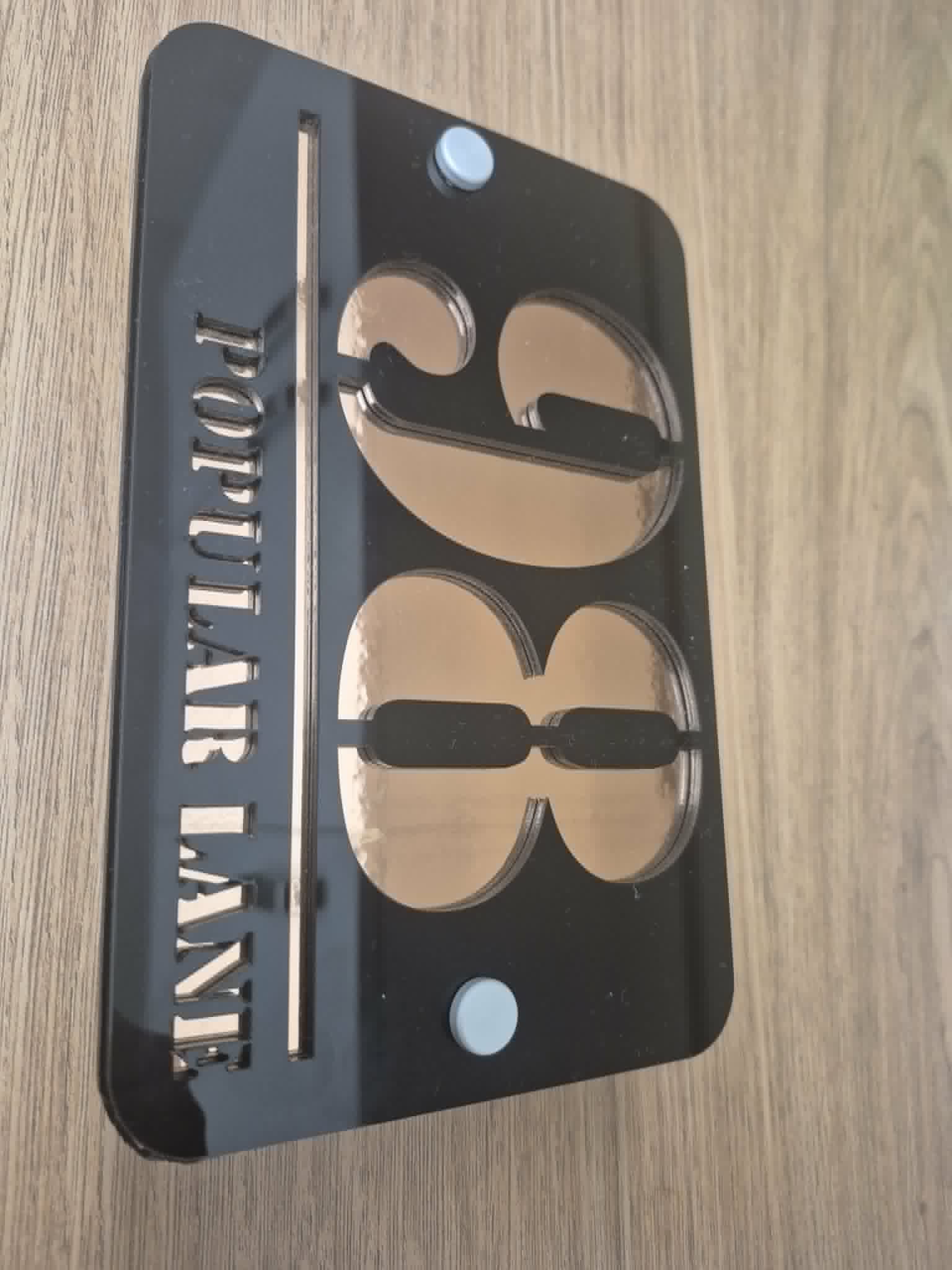 Luxury Modern House Number Sign – Premium Acrylic Address Plaque