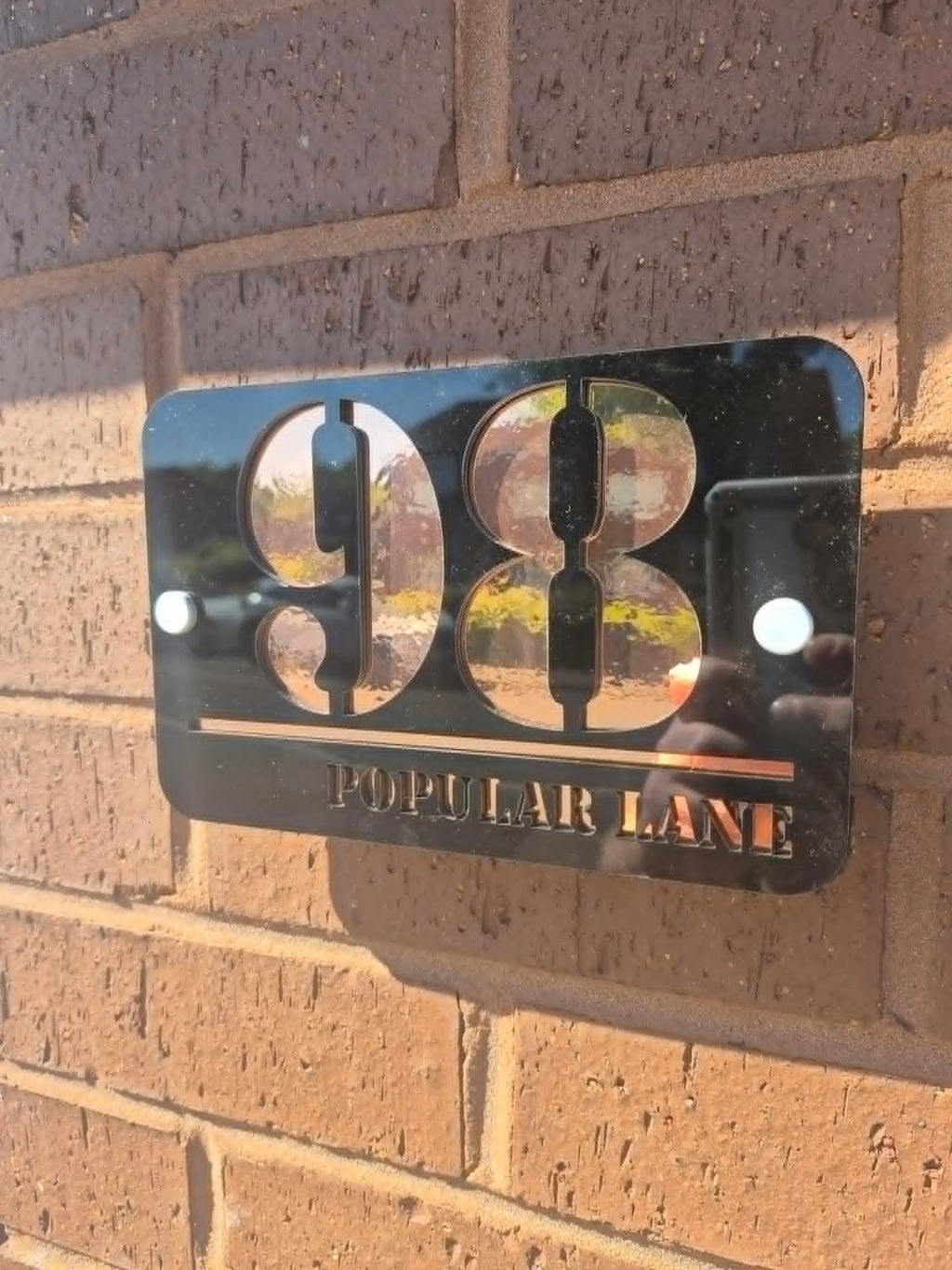 Luxury Modern House Number Sign – Premium Acrylic Address Plaque