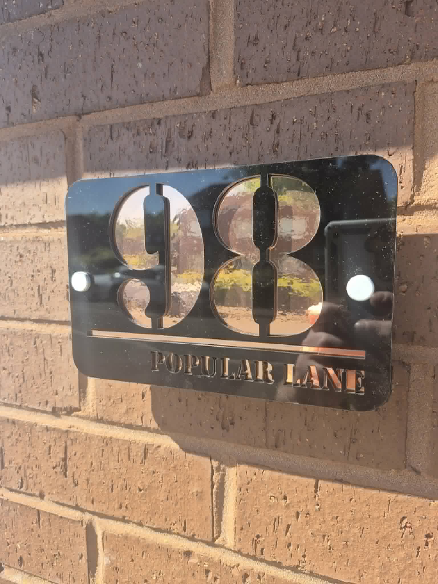 Luxury Modern House Number Sign – Premium Acrylic Address Plaque