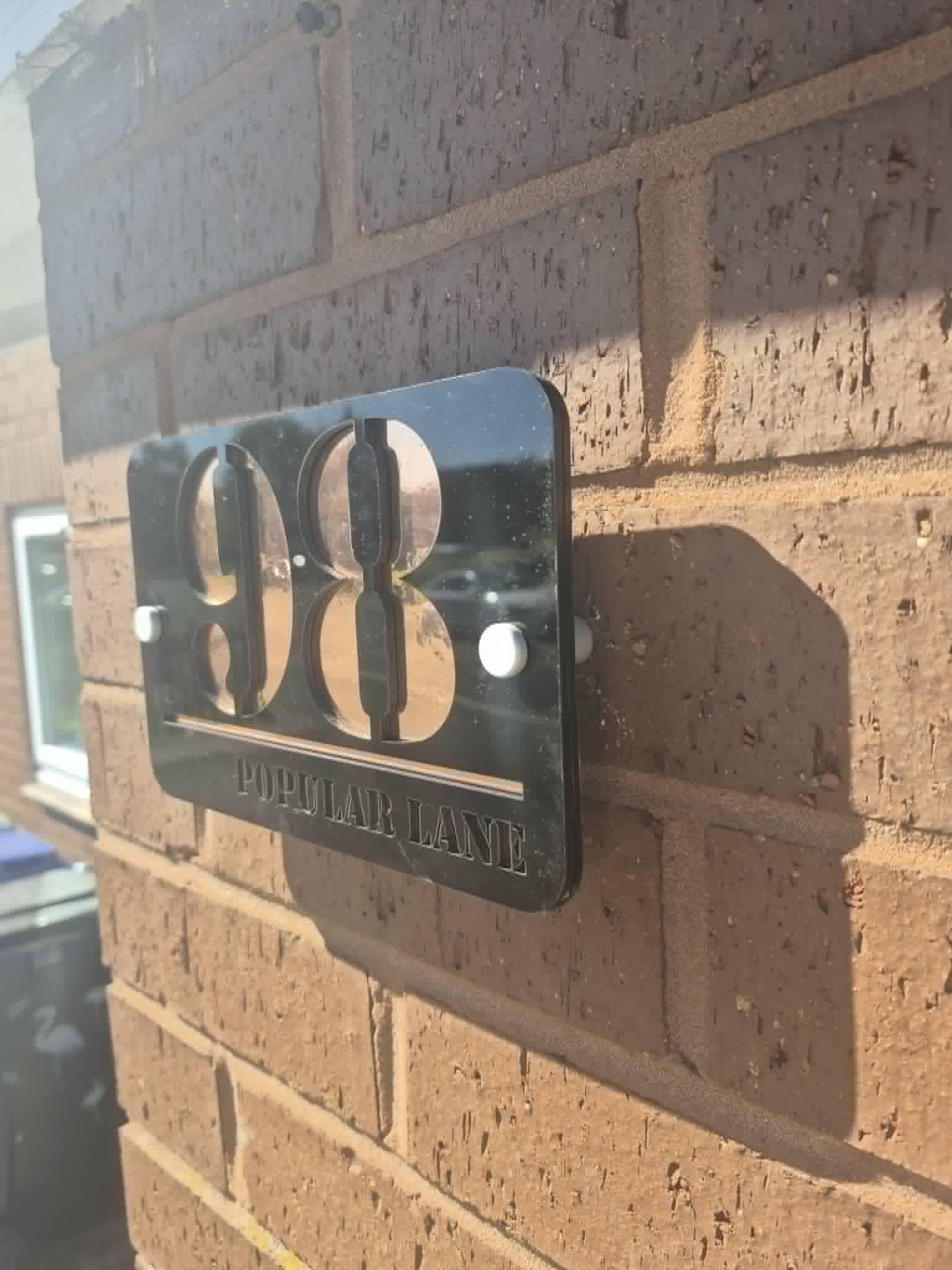 Luxury Modern House Number Sign – Premium Acrylic Address Plaque