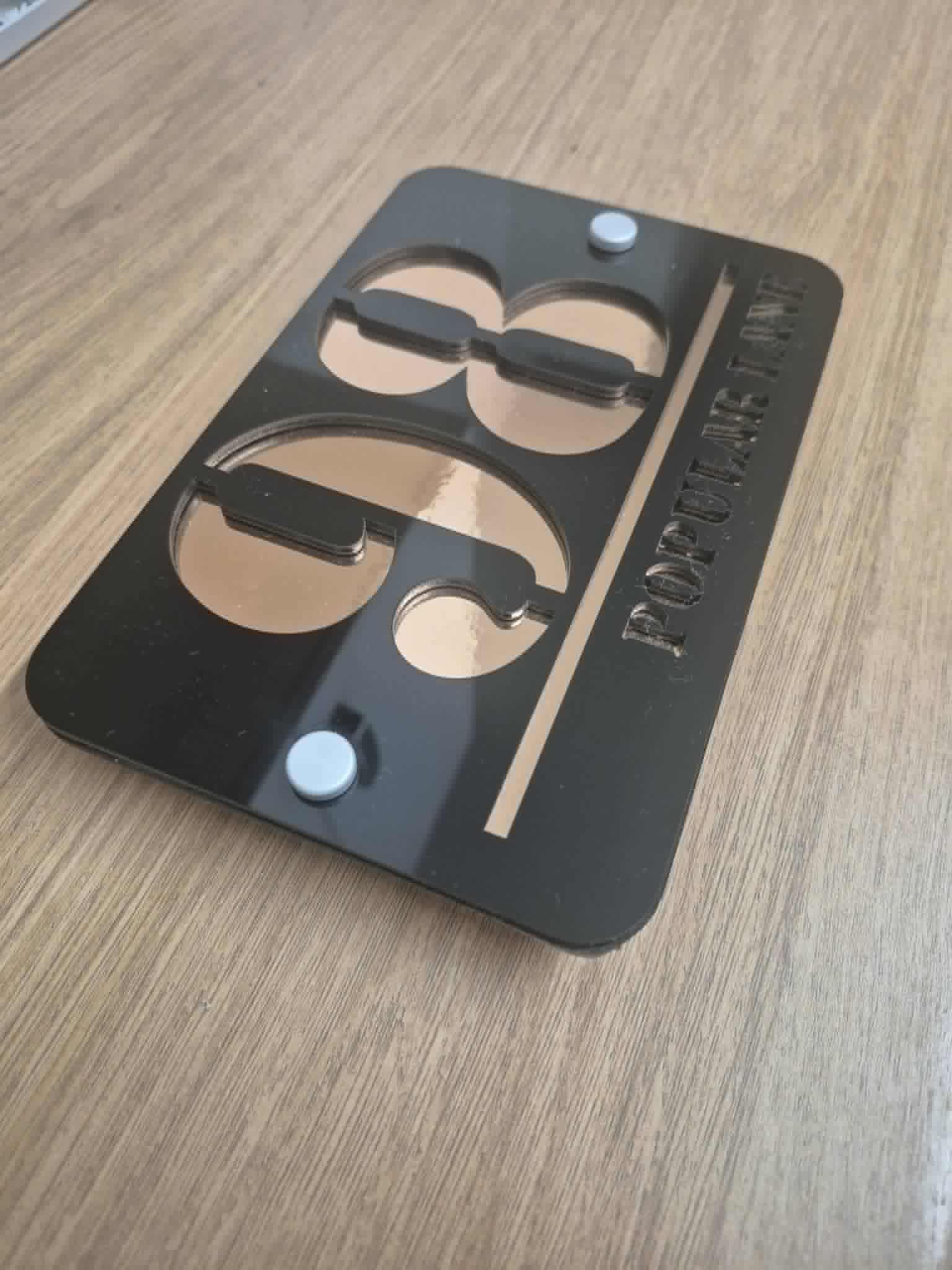 Luxury Modern House Number Sign – Premium Acrylic Address Plaque