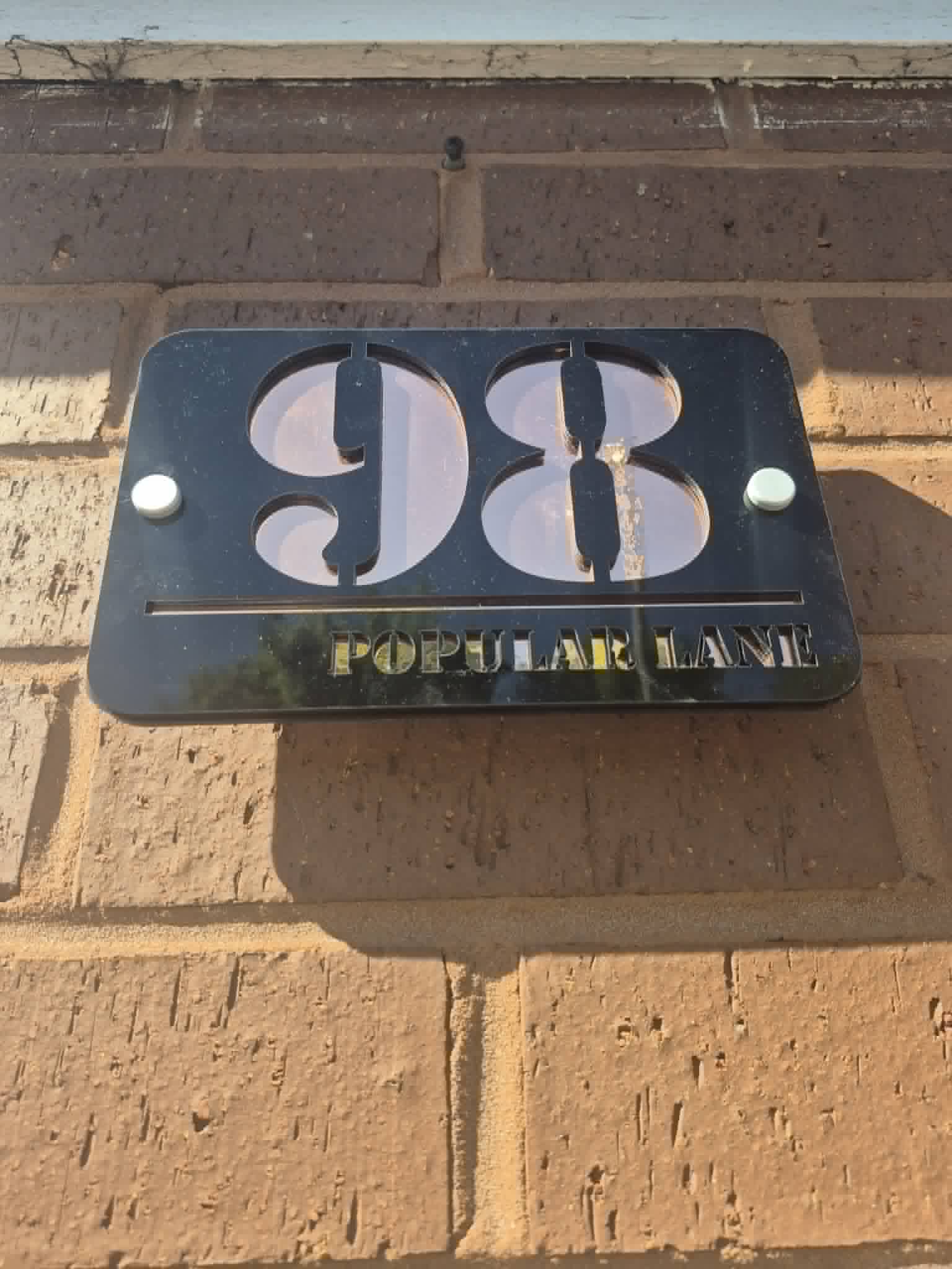 Luxury Modern House Number Sign – Premium Acrylic Address Plaque