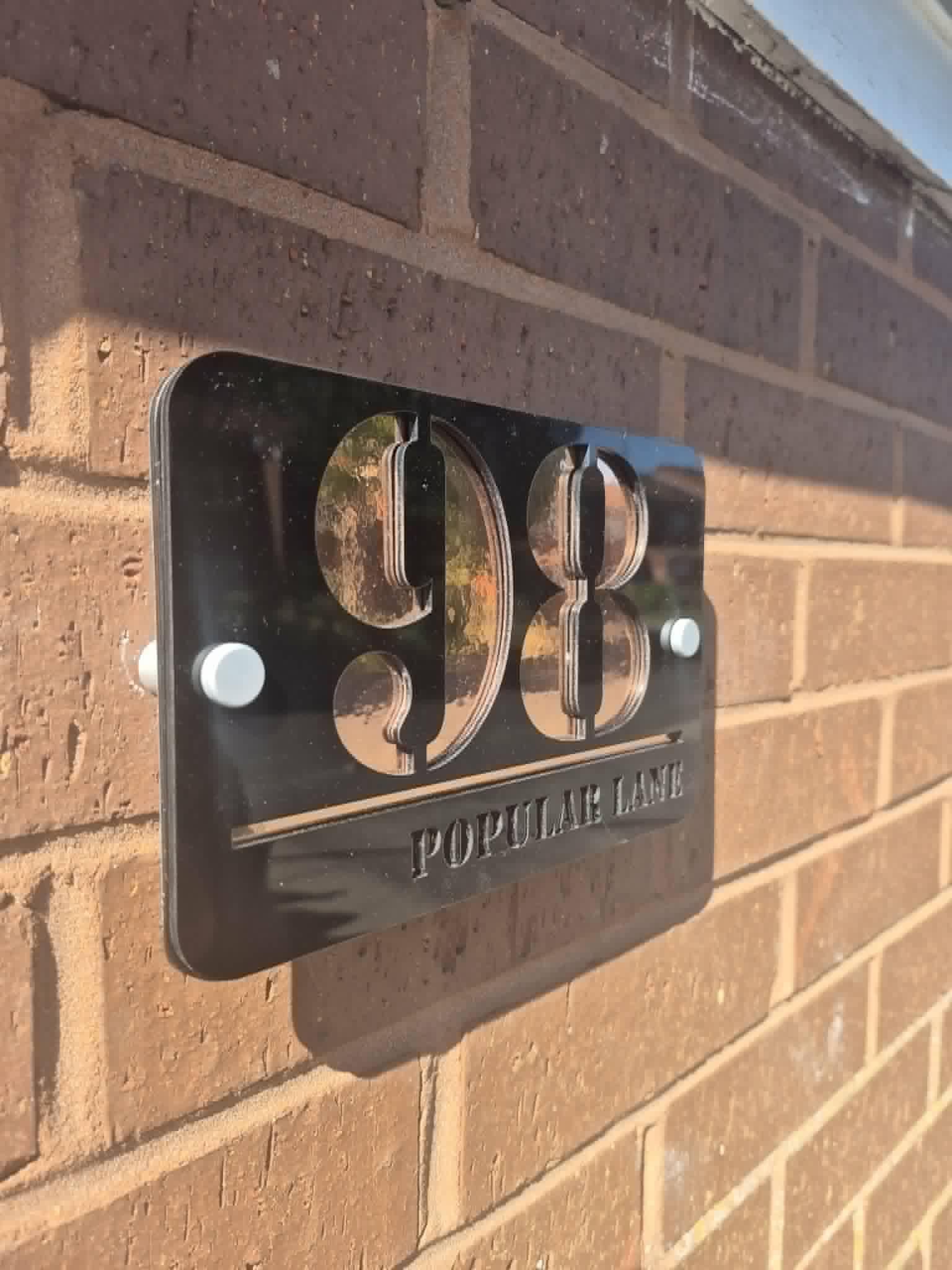 Luxury Modern House Number Sign – Premium Acrylic Address Plaque