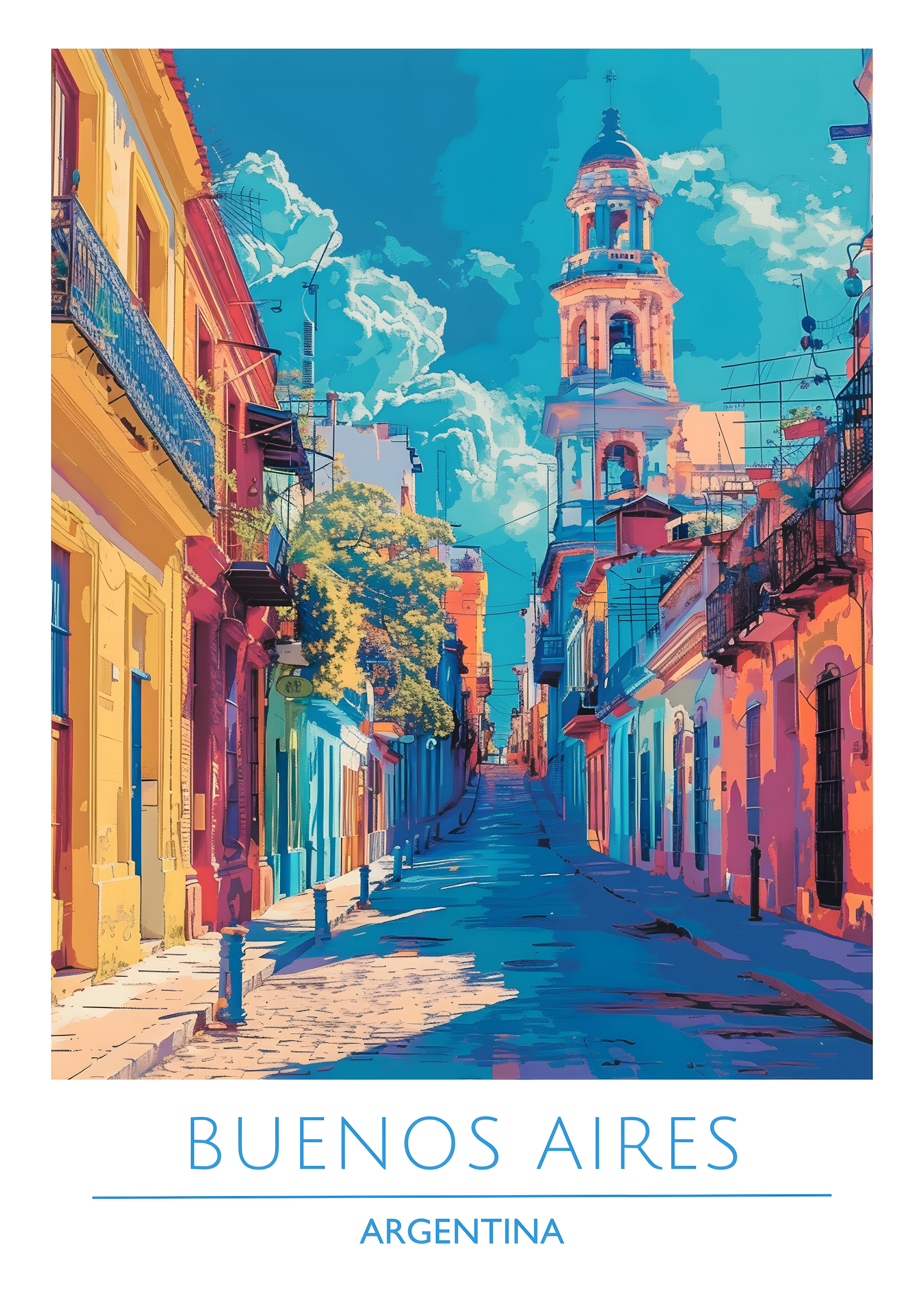 Argentina, Buenos Aires 2 Travel Poster