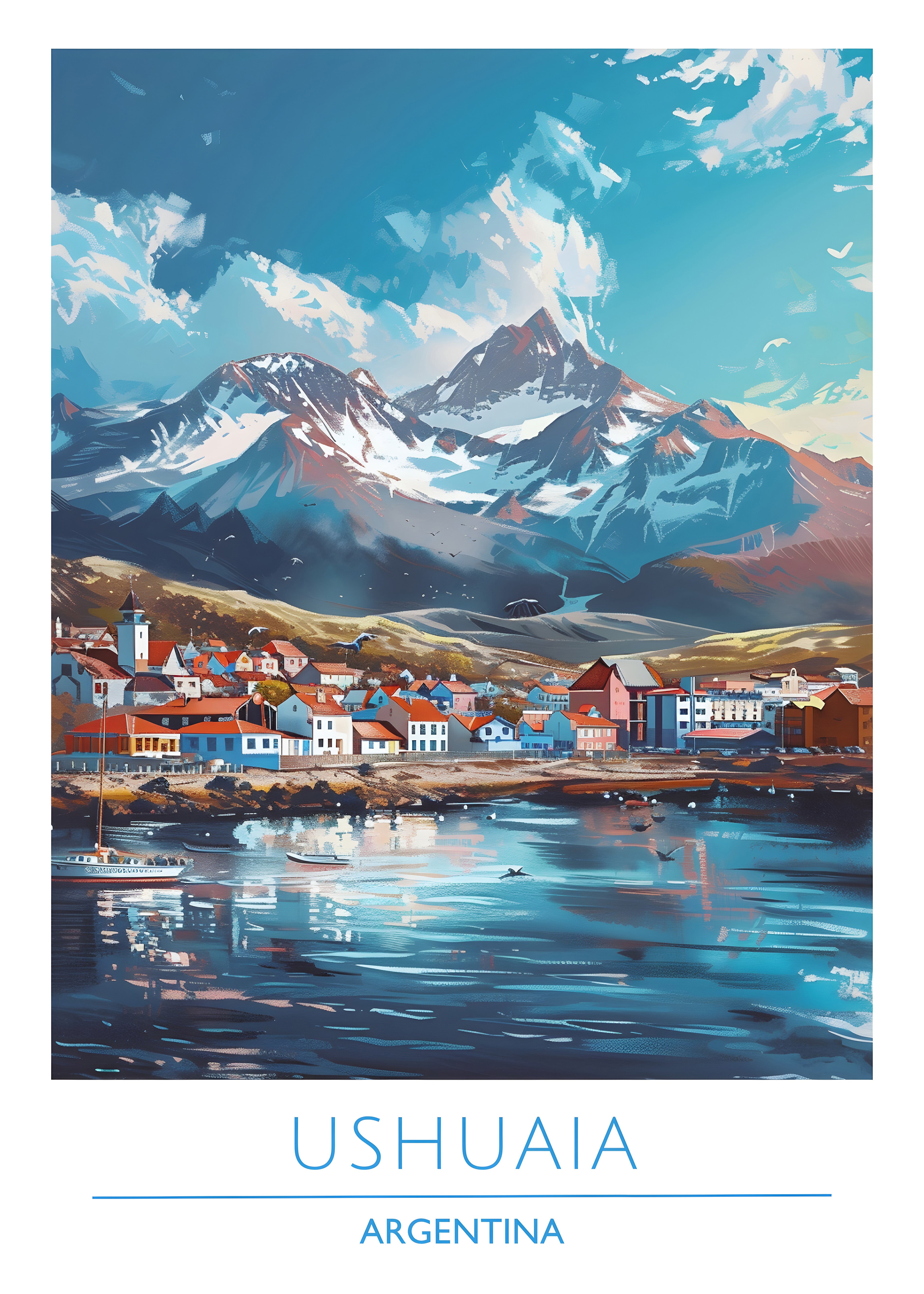 Argentina, Ushuaia Travel Poster