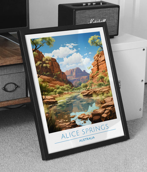 Austrailia, Alice Springs Travel Poster