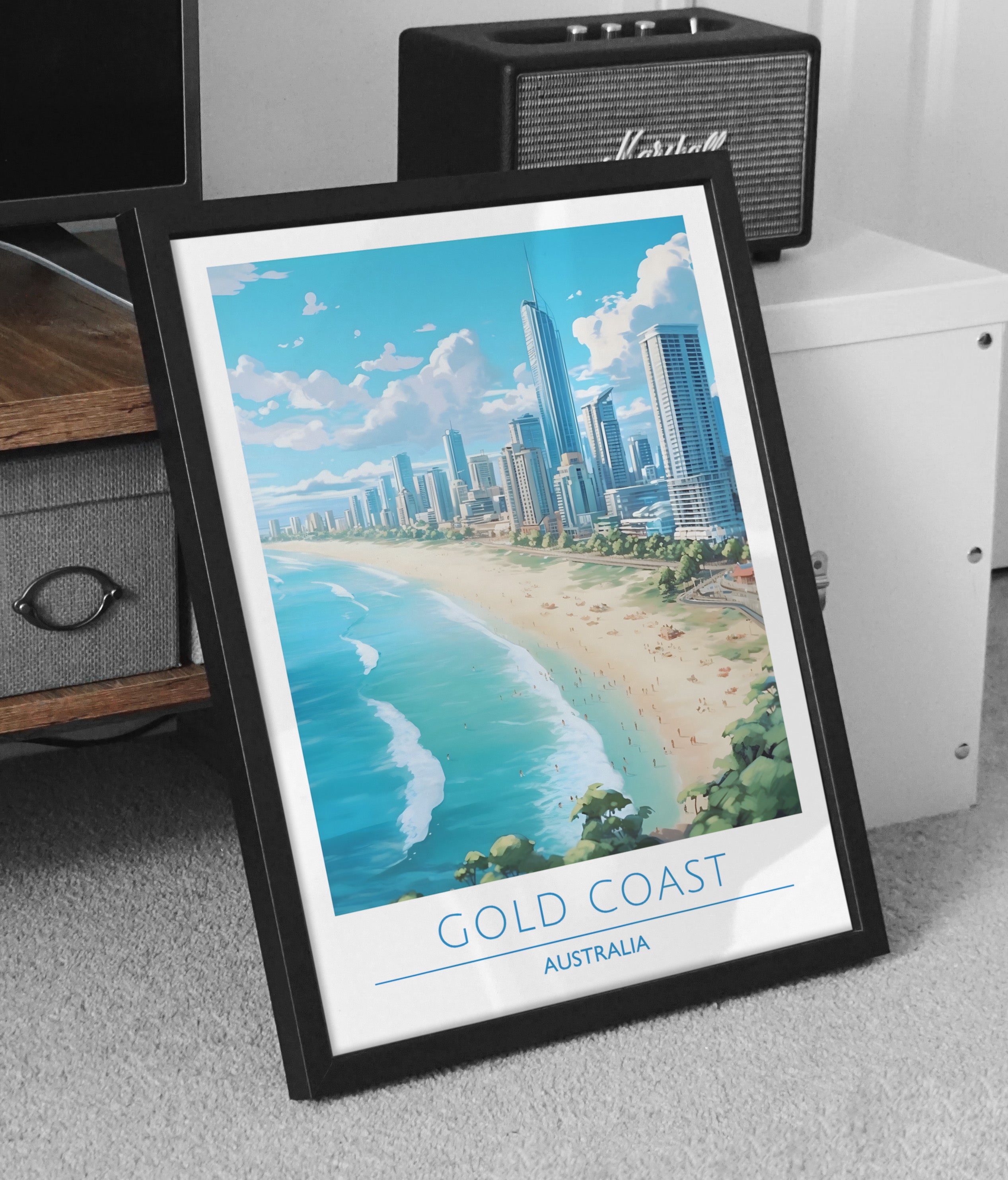 Australia, Gold Coast Travel Poster