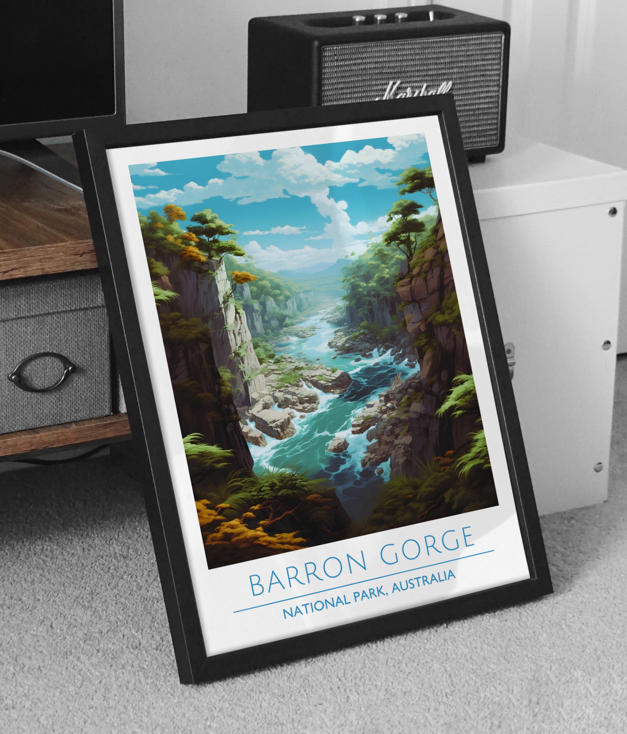 Australia, National Park, Barron Gorge Travel Poster