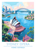 Australia, Sydney, Sydney Opera house 2 Travel Poster