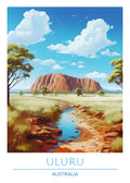 Australia, Uluru Travel Poster