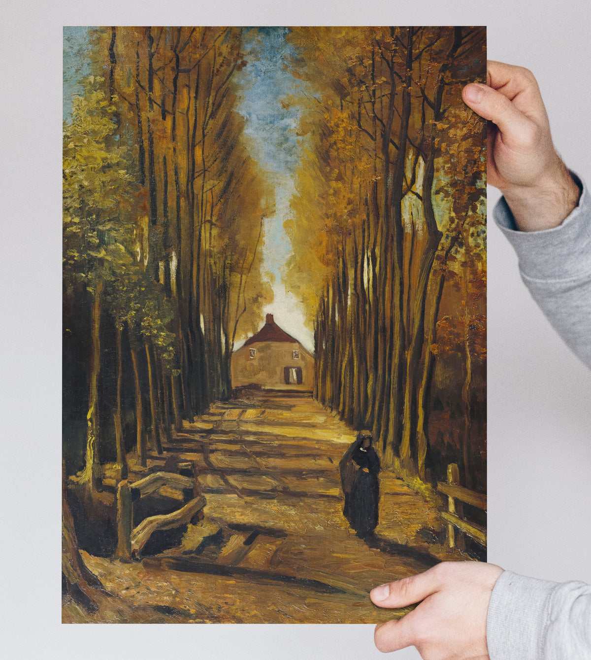 Avenue of Poplars in Autumn (1884) by Vincent van Gogh – Wall Art Print | Classic Fine Art Poster | A4 & A3 Sizes