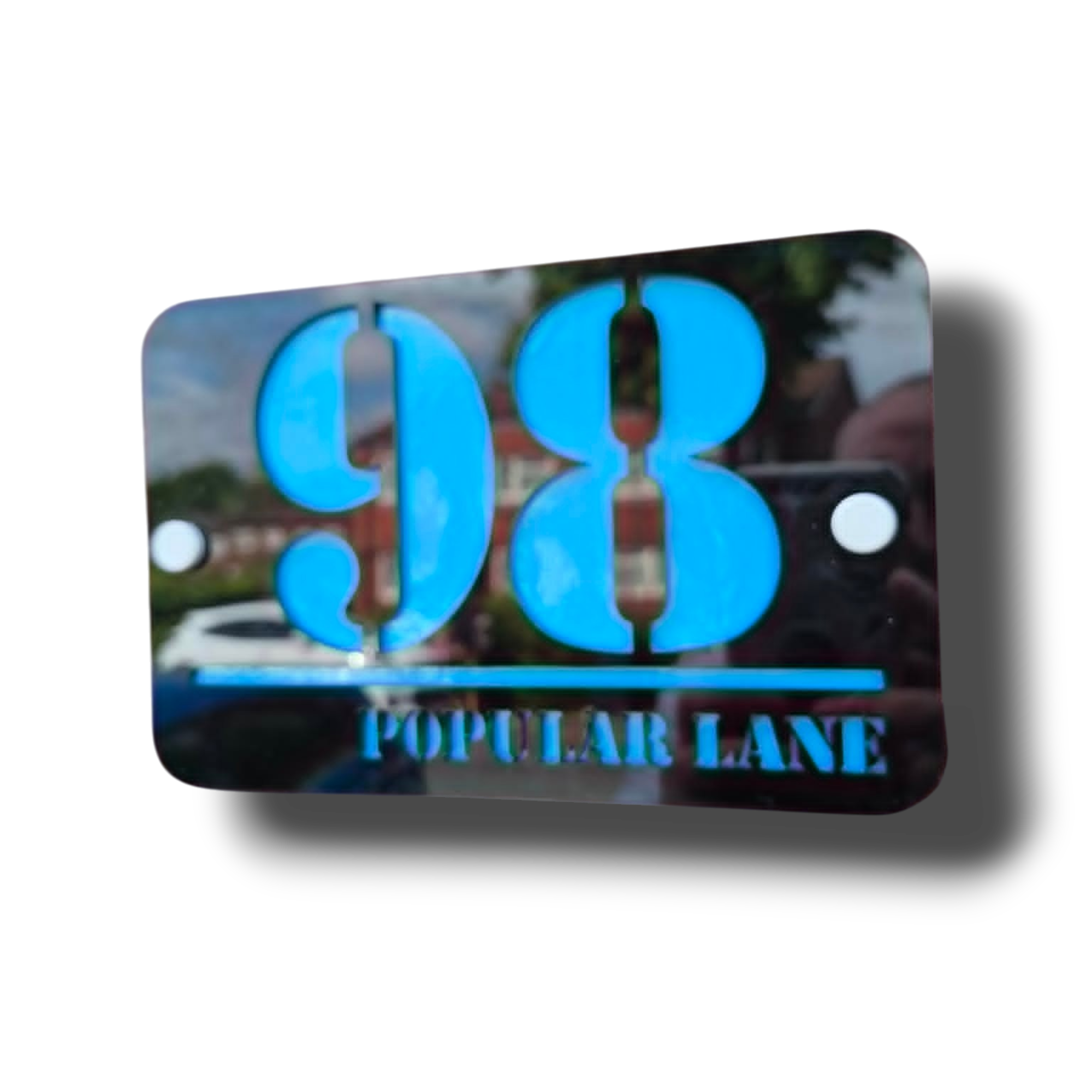 Luxury Modern House Number Sign – Premium Acrylic Address Plaque