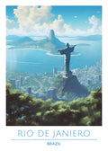 Brazil, Rio De Janiero Travel Poster
