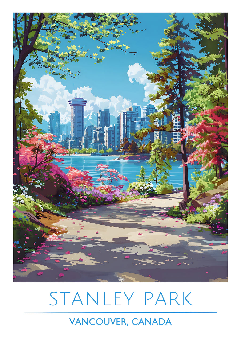 Canada, Vancouver, Stanley Park, Travel Poster
