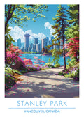 Canada, Vancouver, Stanley Park, Travel Poster