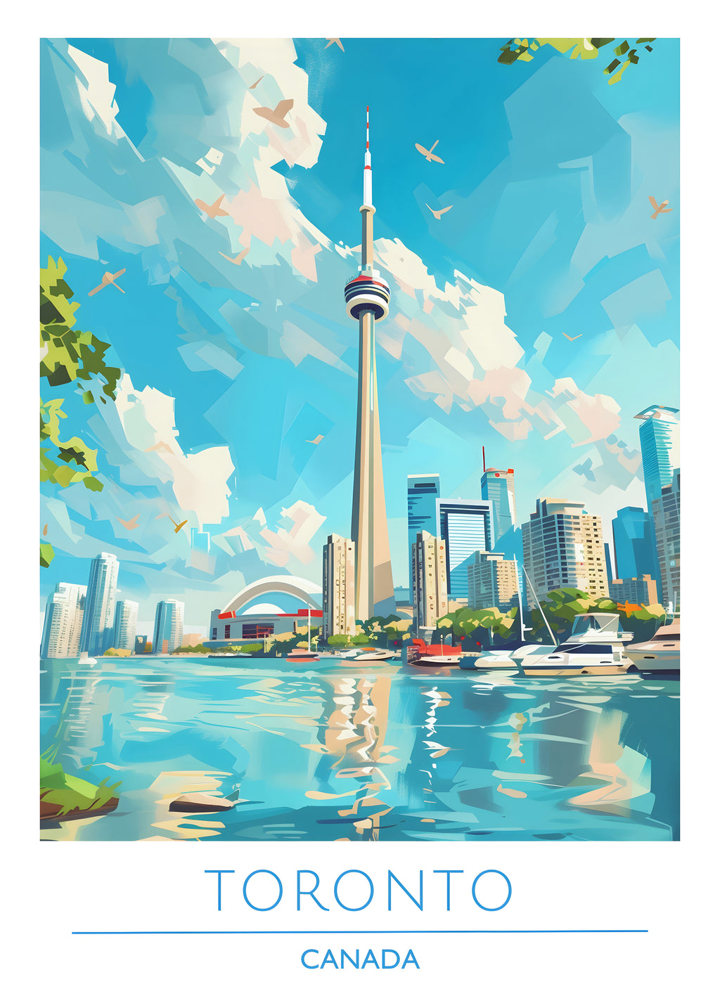 Canada, Toronto, Travel Poster