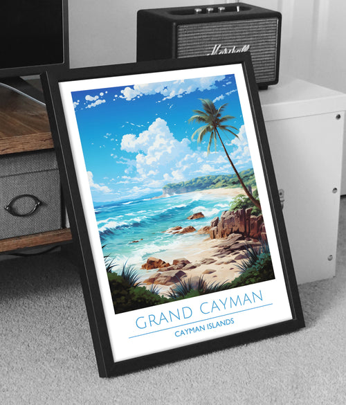 Cayman Islands, Grand Cayman, Travel Poster