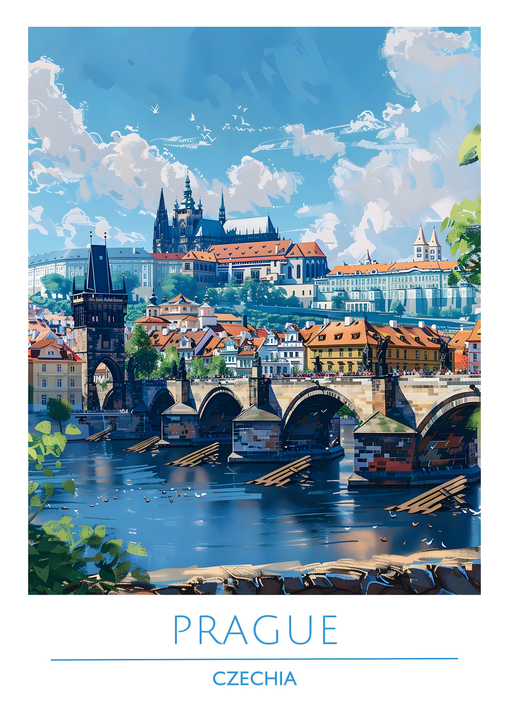Czech, Prague (3), Travel Poster