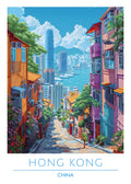 China, Hong Kong, Travel Poster