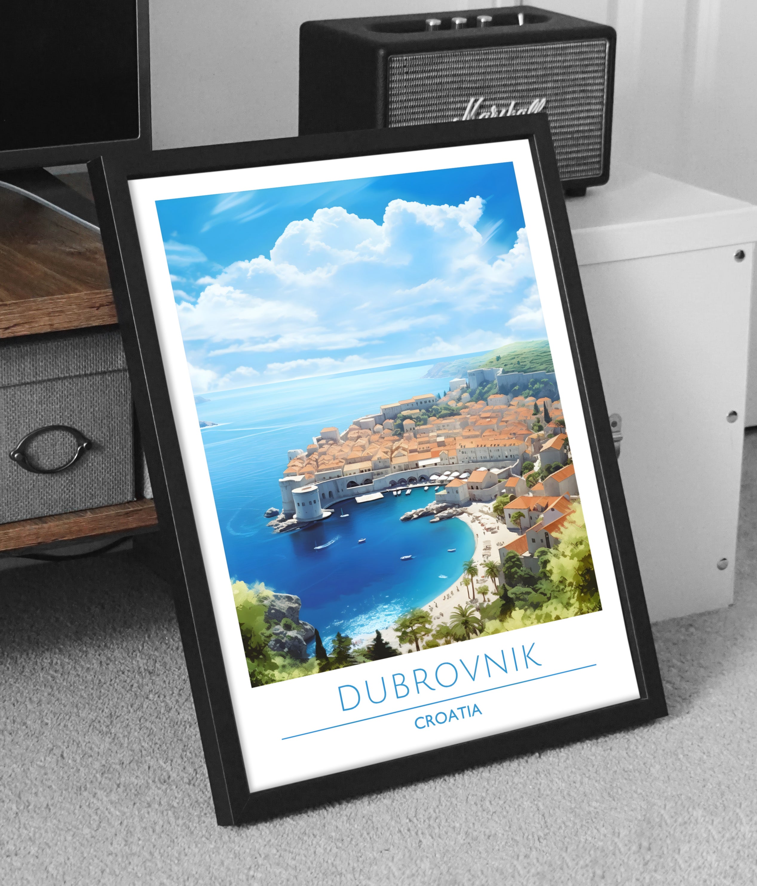 Croatia, Dubrovnik, Travel Poster