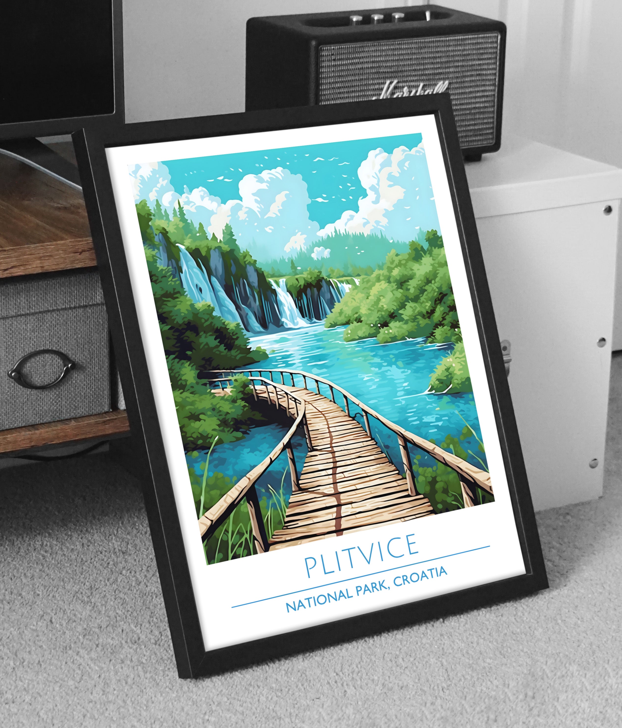 Croatia, National Park, Plitvice, Travel Poster