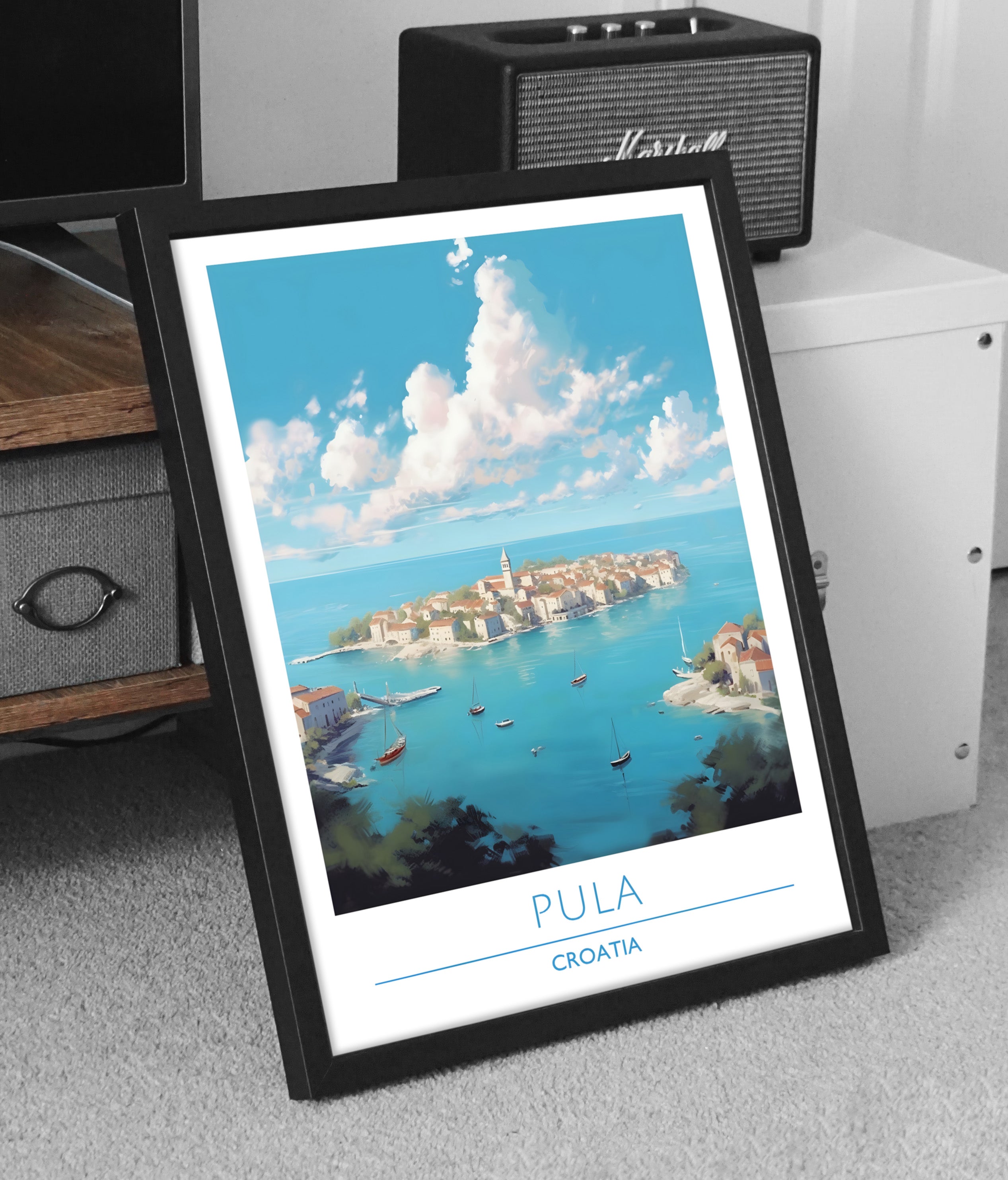 Croatia, Pula, Travel Poster