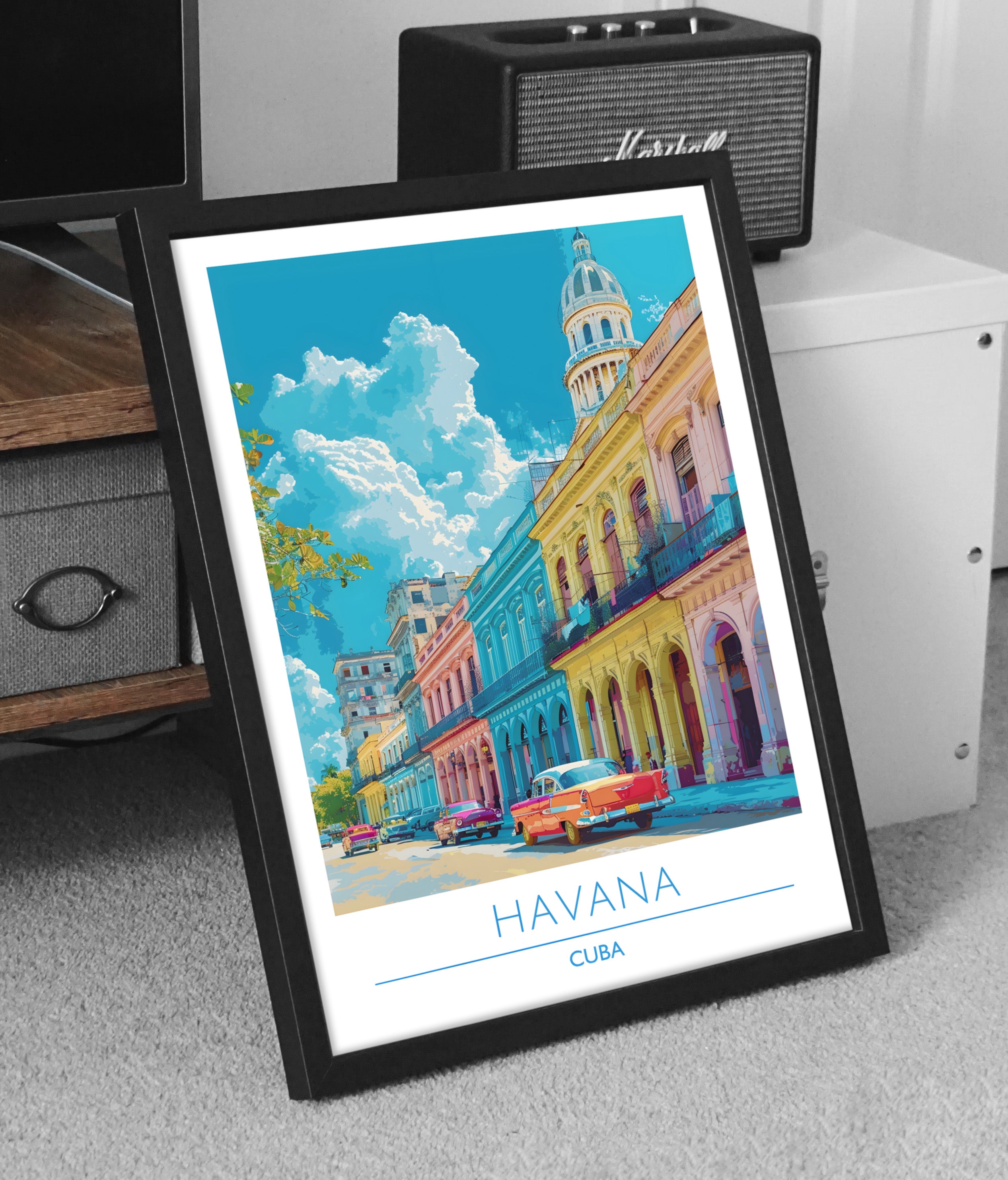 Cuba, Havana, Travel Poster