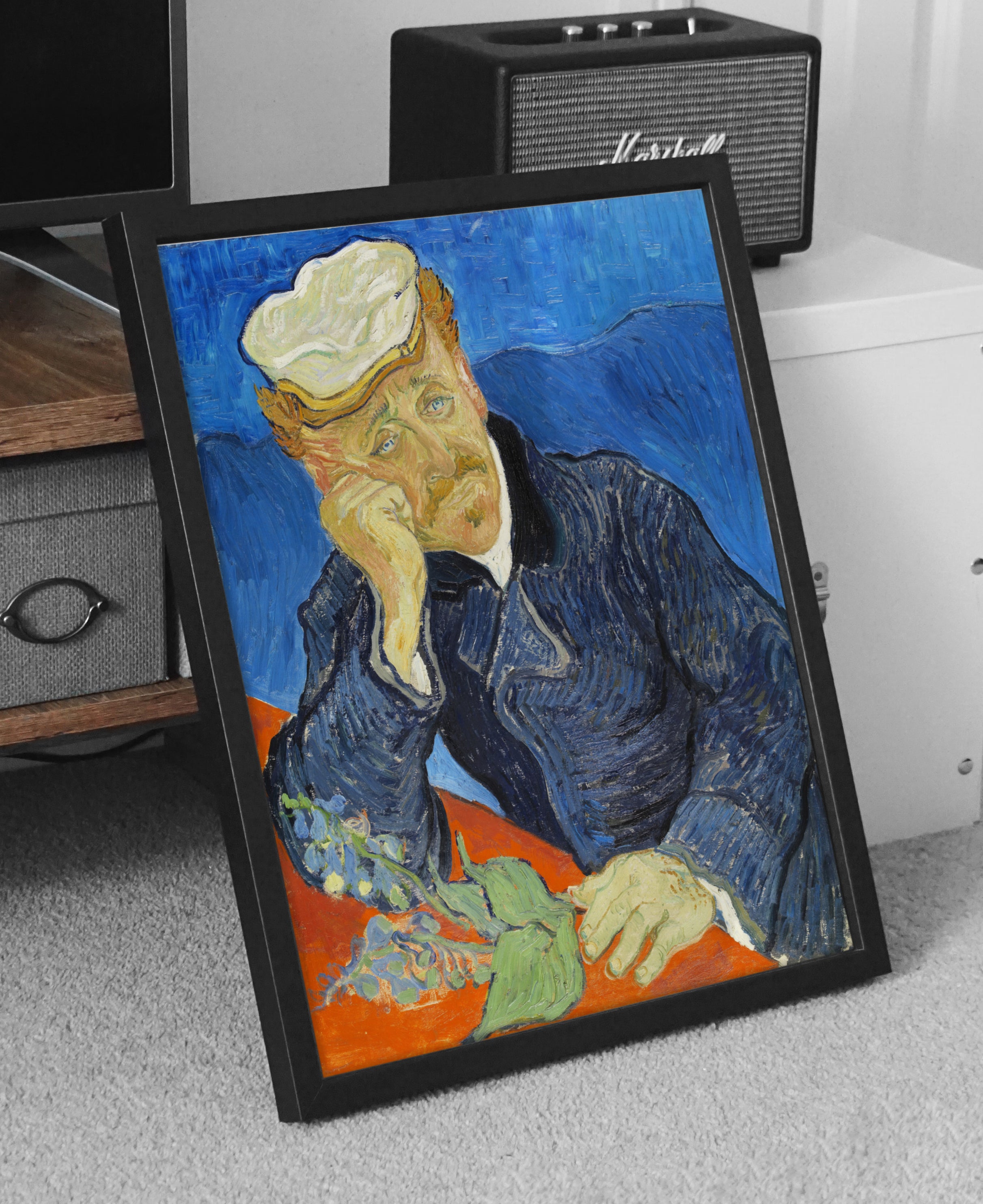 Dr Paul Gachet (1890) by Vincent van Gogh – Wall Art Print | Classic Fine Art Poster | A4 & A3 Sizes