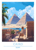 Egypt, Cairo, Travel Poster
