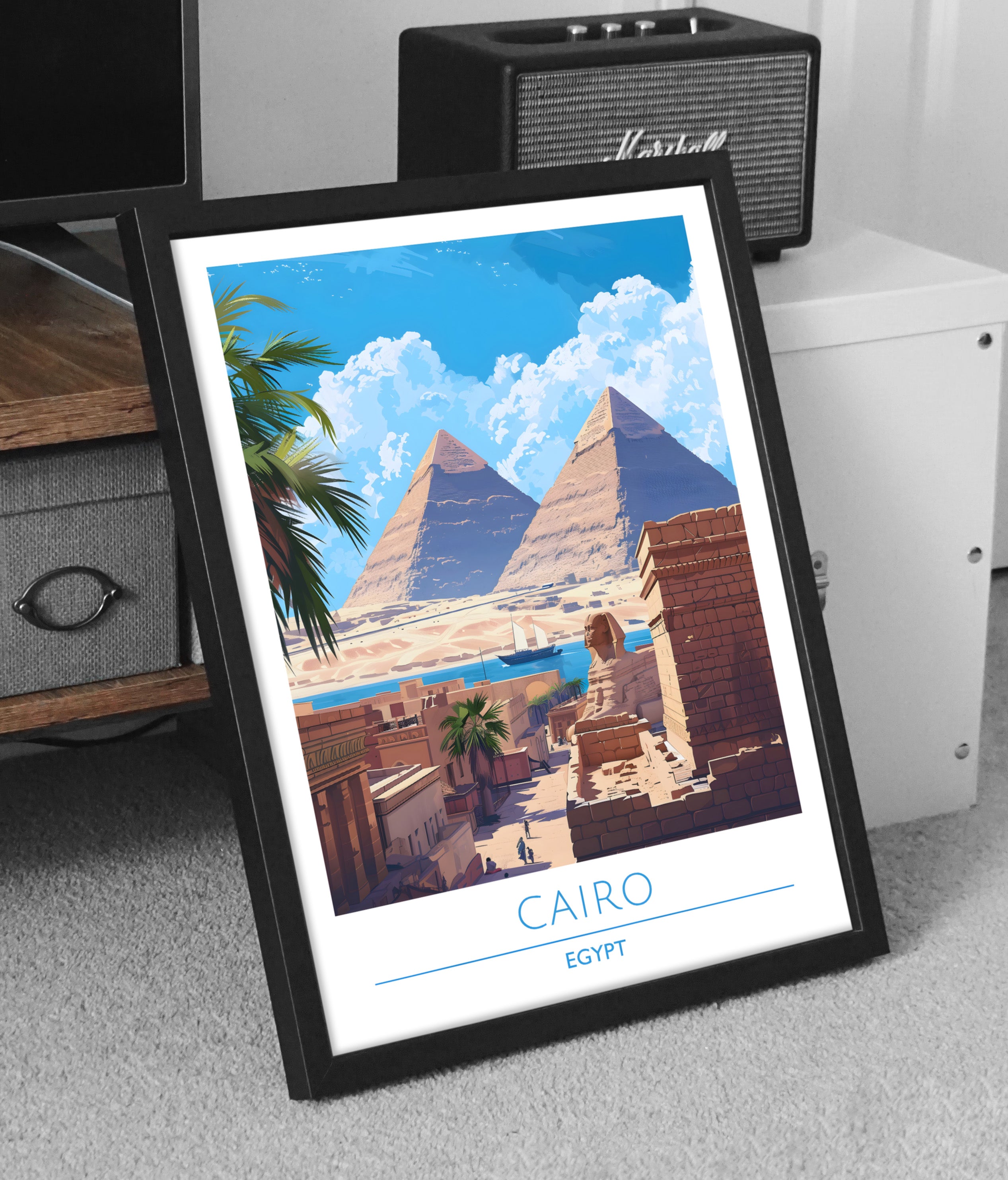 Egypt, Cairo, Travel Poster