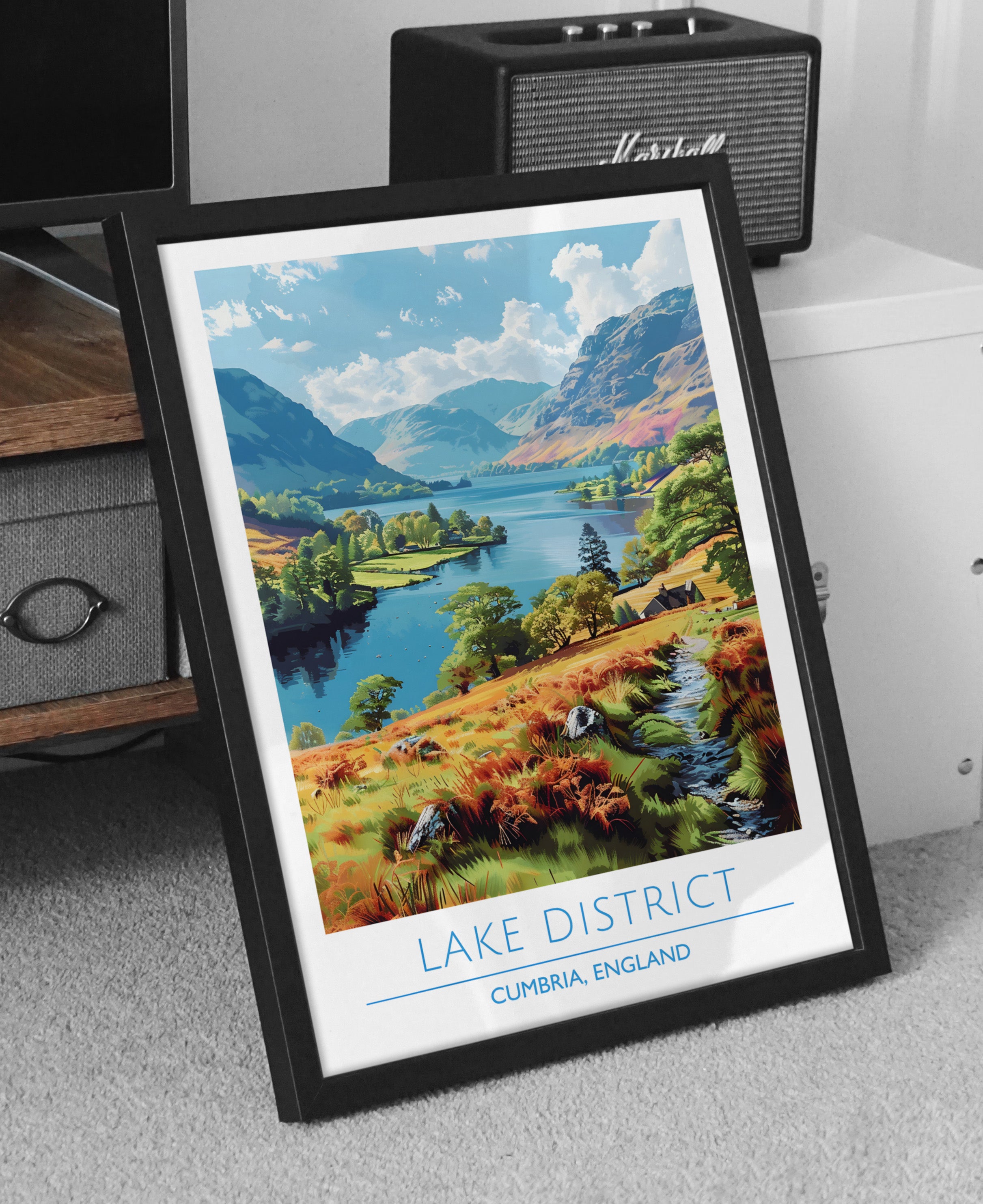 England, Cumbria, Lake District, Travel Poster