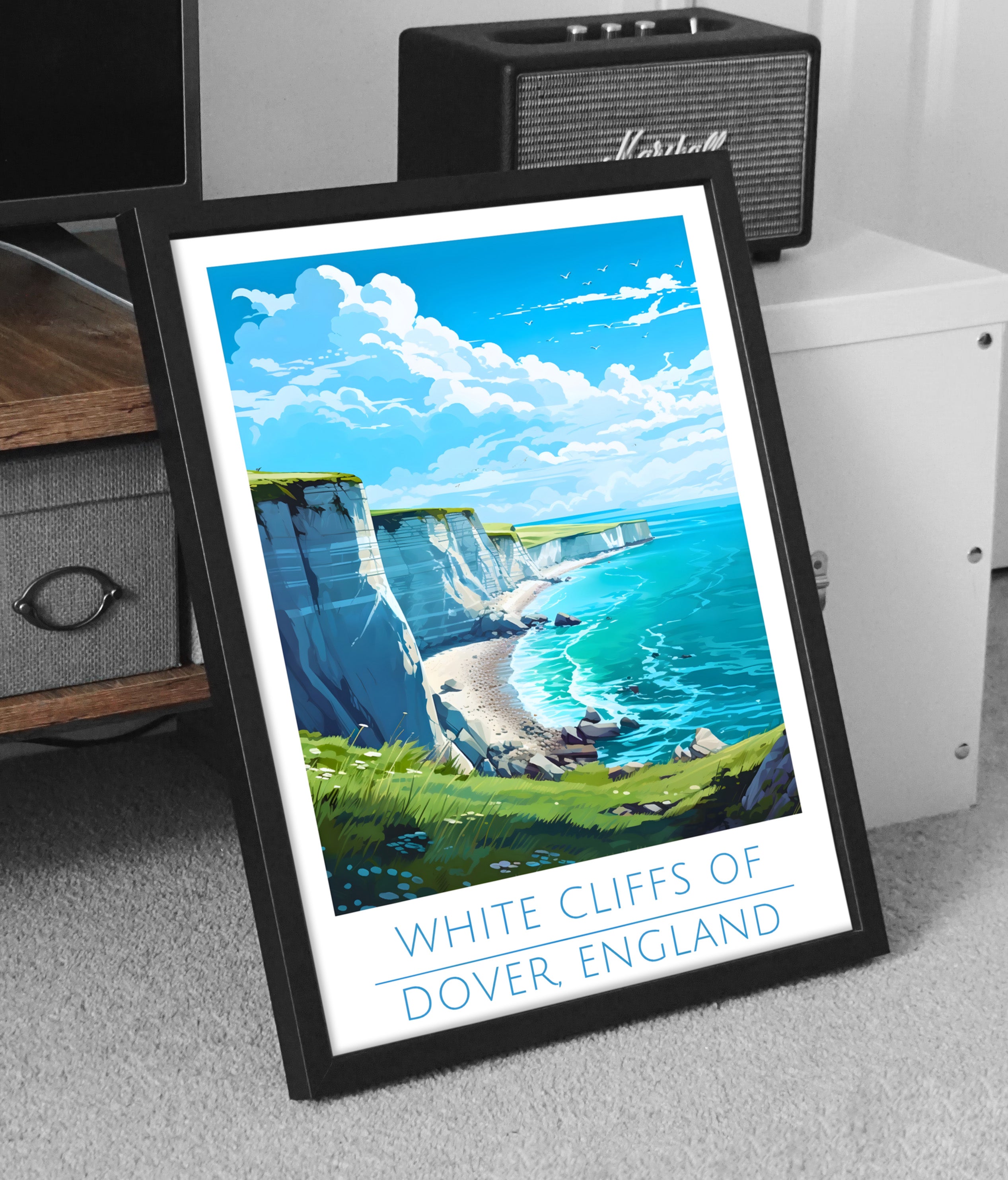 England, Dover, The White Cliffs of Dover, Travel Poster