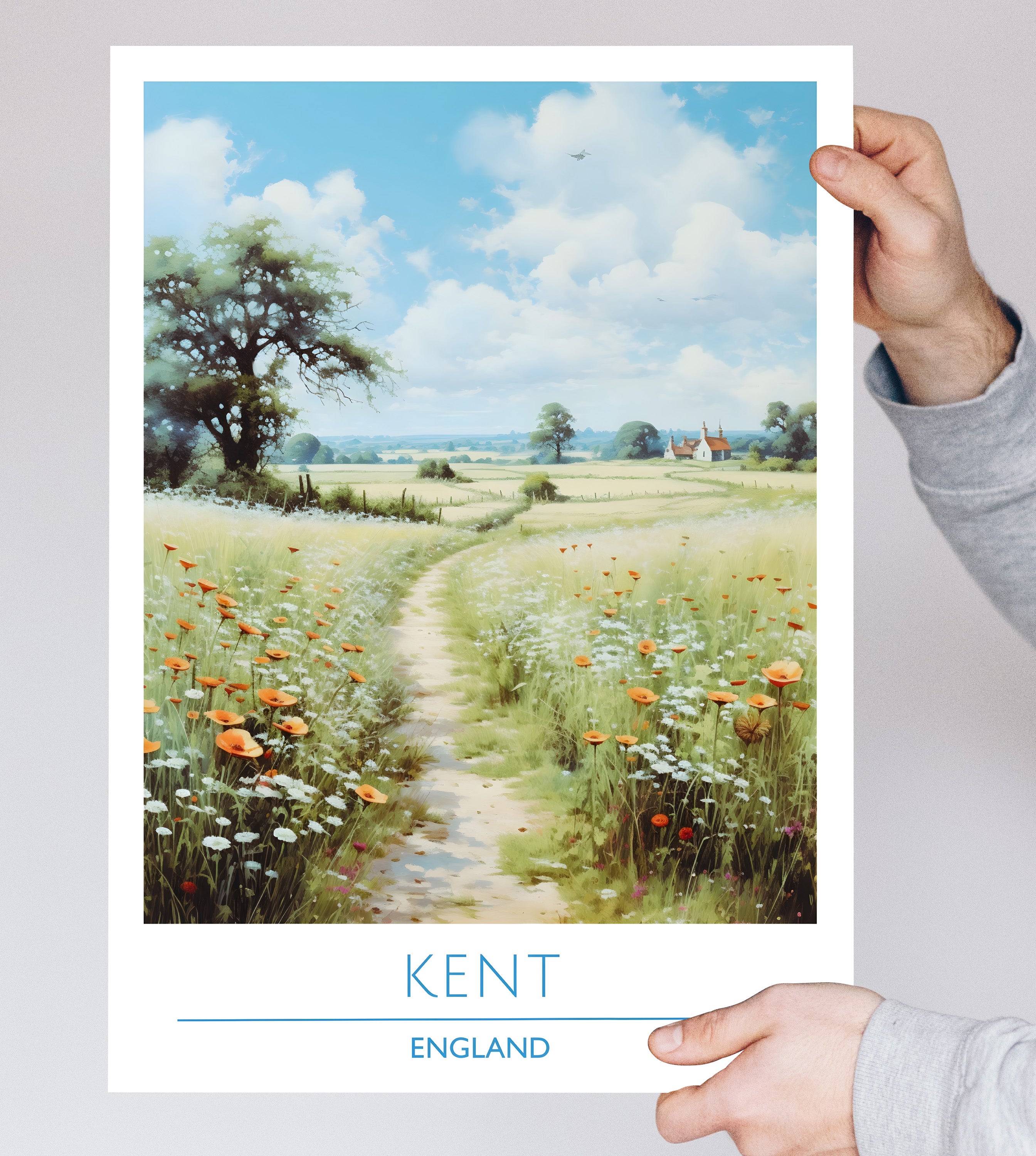 England, Kent, Travel Poster