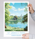 England, London, St. James's Park, Travel Poster