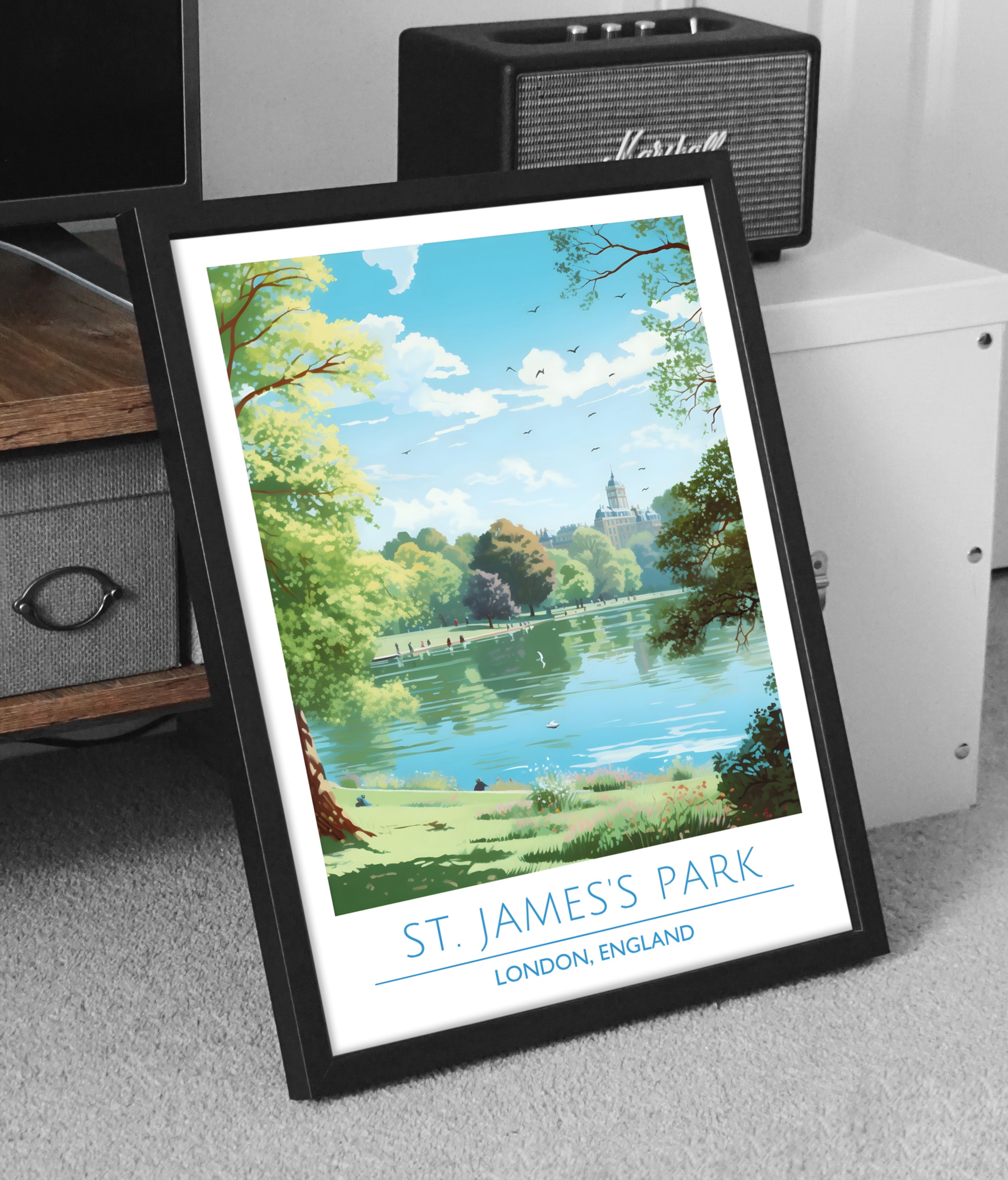 England, London, St. James's Park, Travel Poster