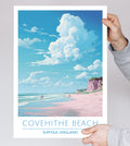 England, Suffolk, Covehithe Beach, Travel Poster
