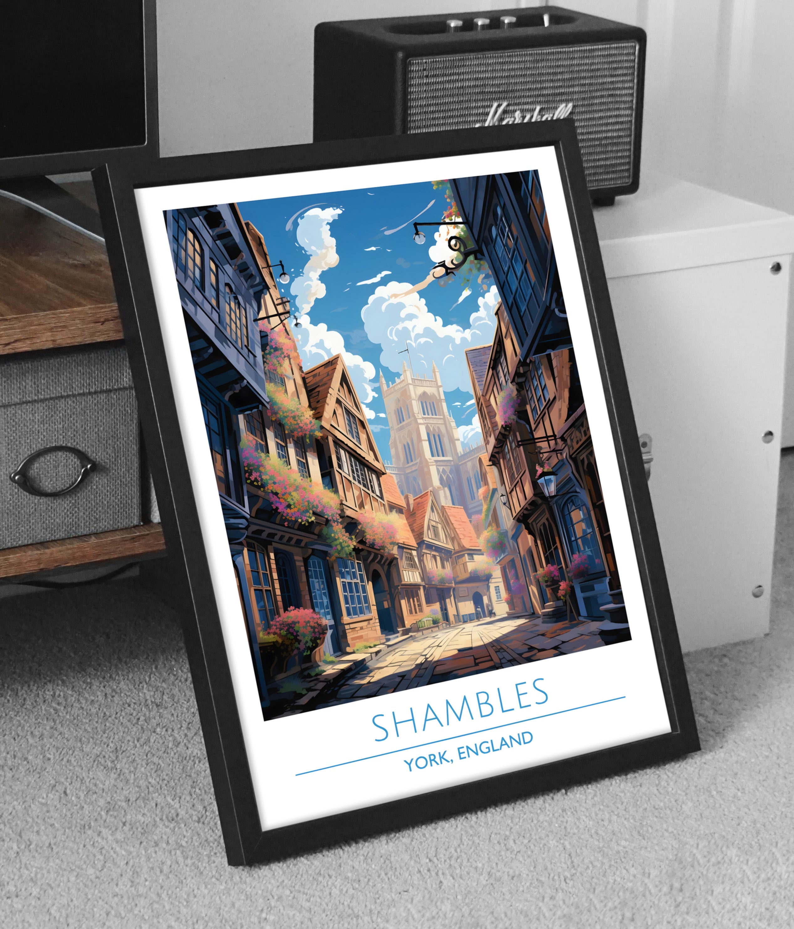 England, York, Shambles, Travel Poster