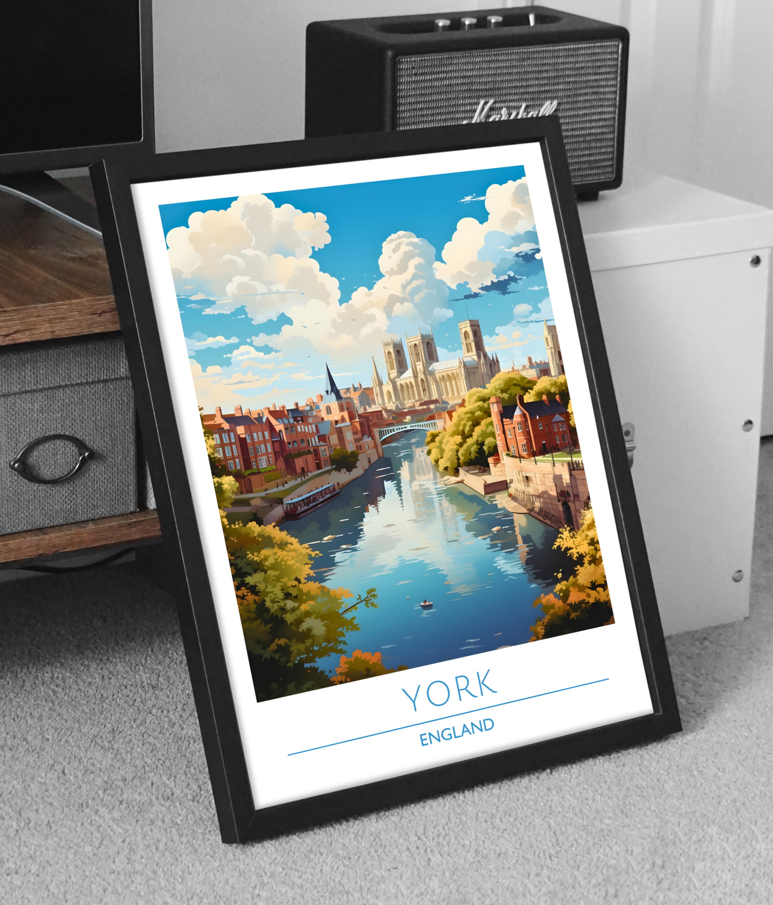 England, York, Travel Poster