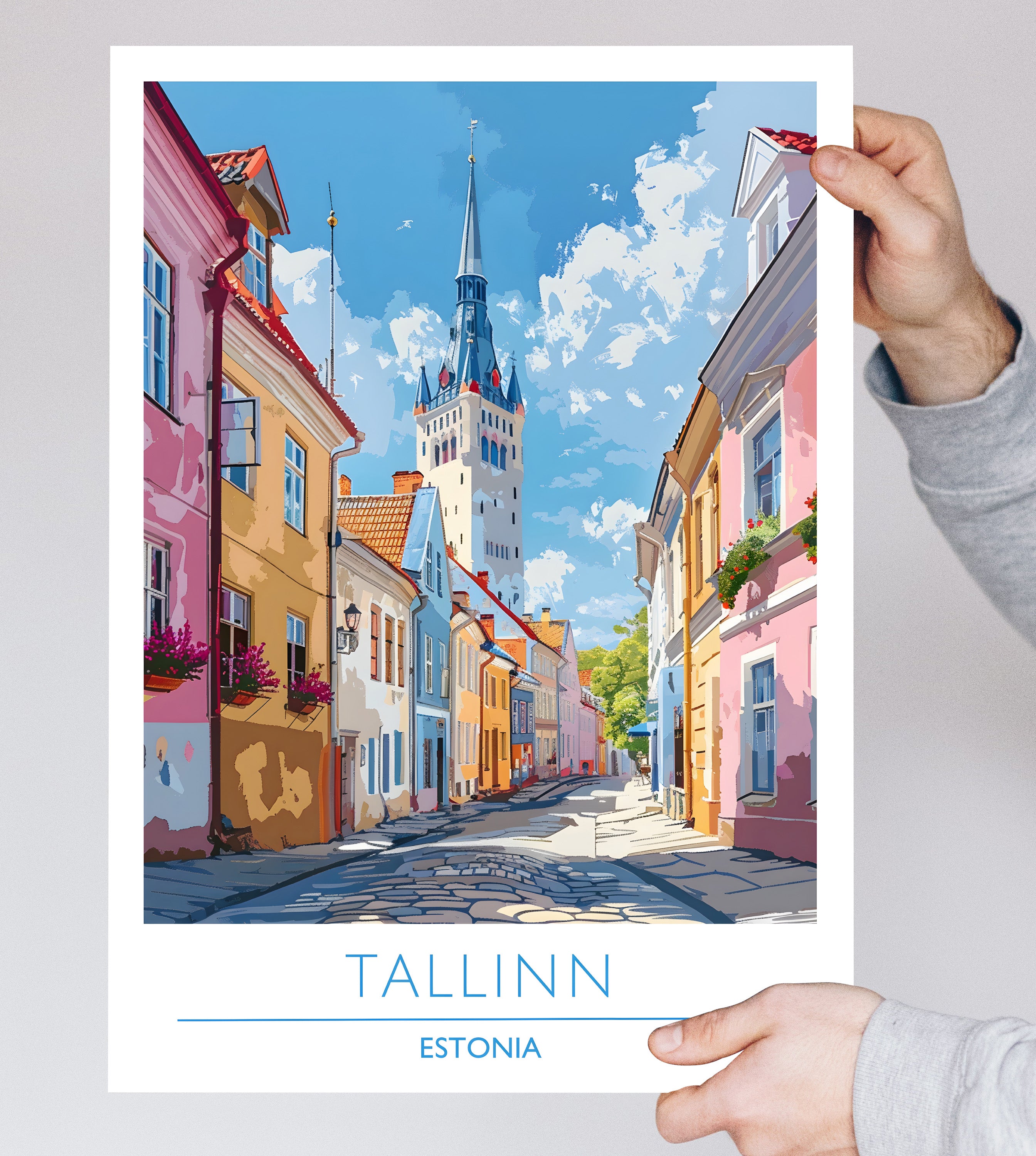 Estonia, Tallin, Travel Poster
