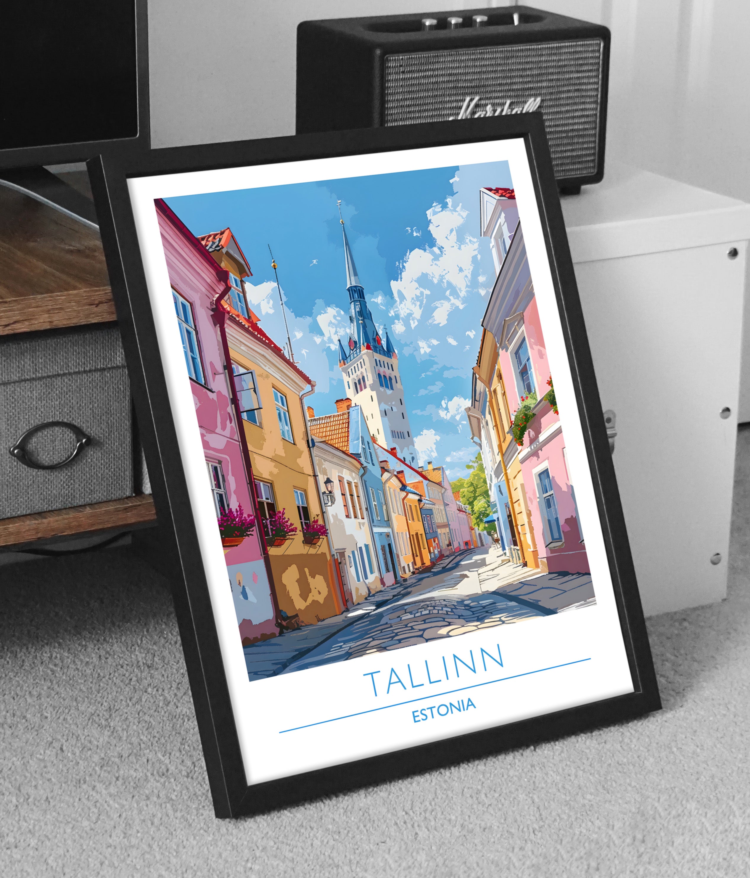 Estonia, Tallin, Travel Poster