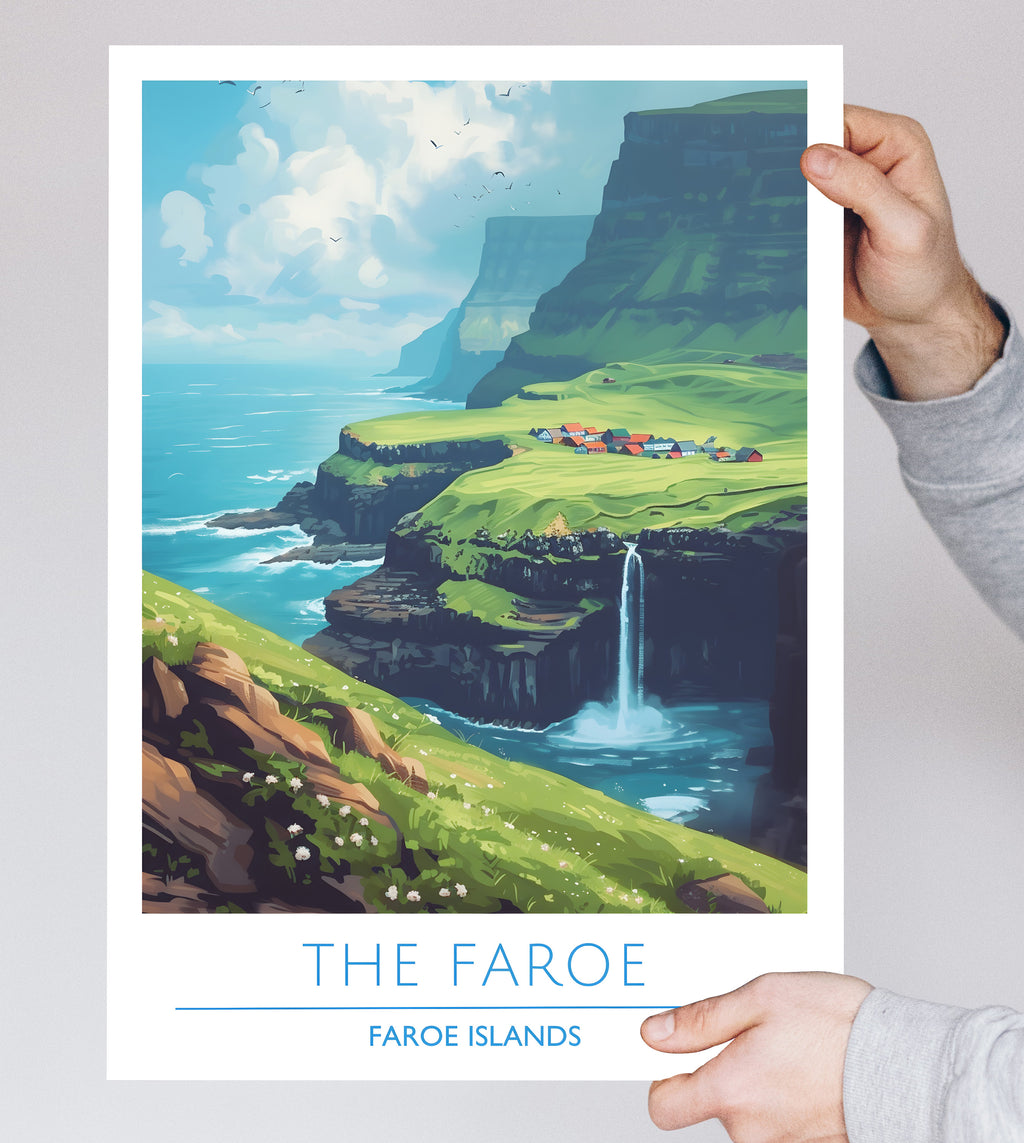 Faroe Islands, The Faroe, Travel Poster