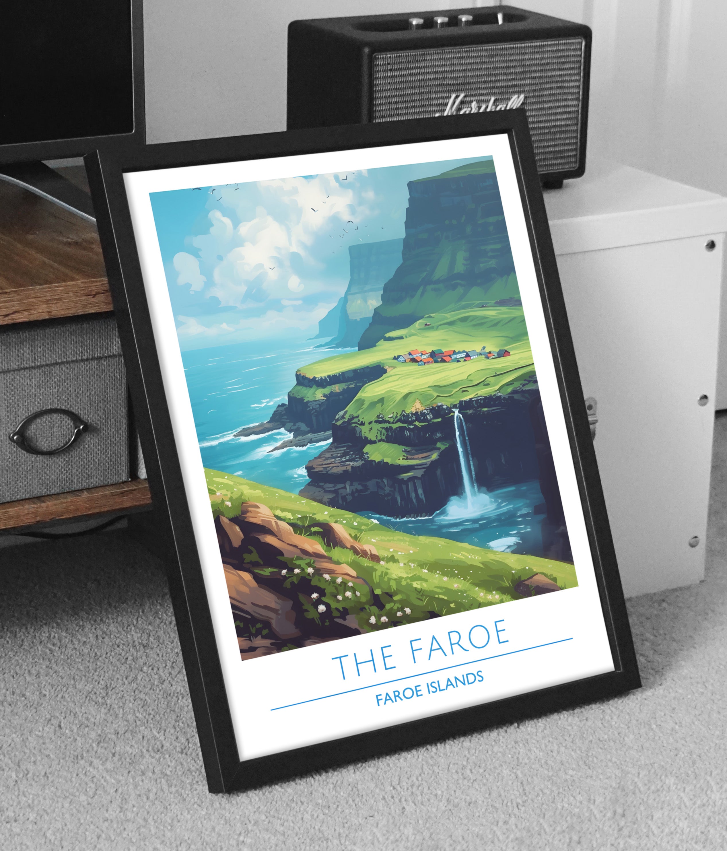 Faroe Islands, The Faroe, Travel Poster