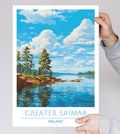 Finland, Greater Saimaa, Travel Poster