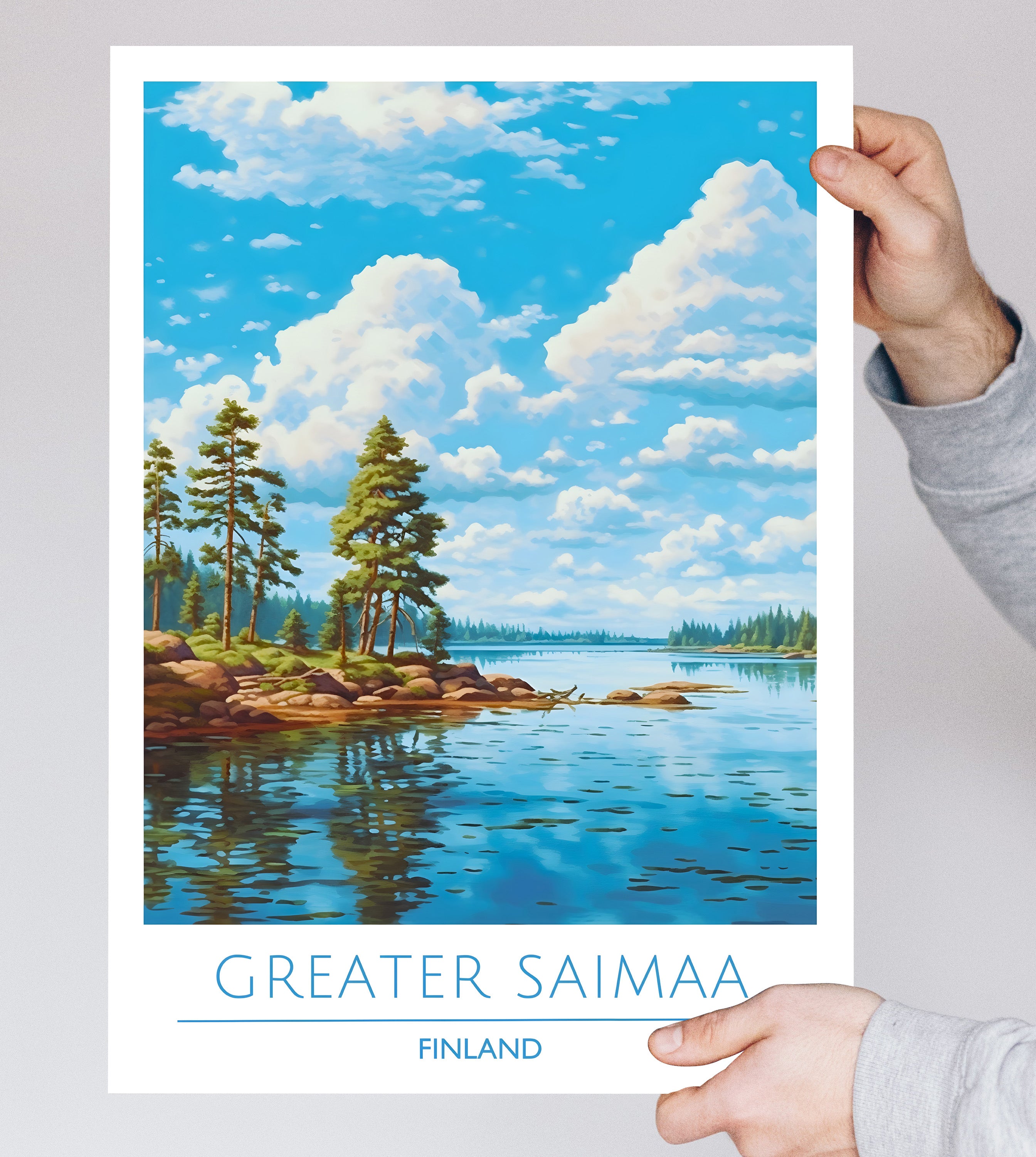 Finland, Greater Saimaa, Travel Poster