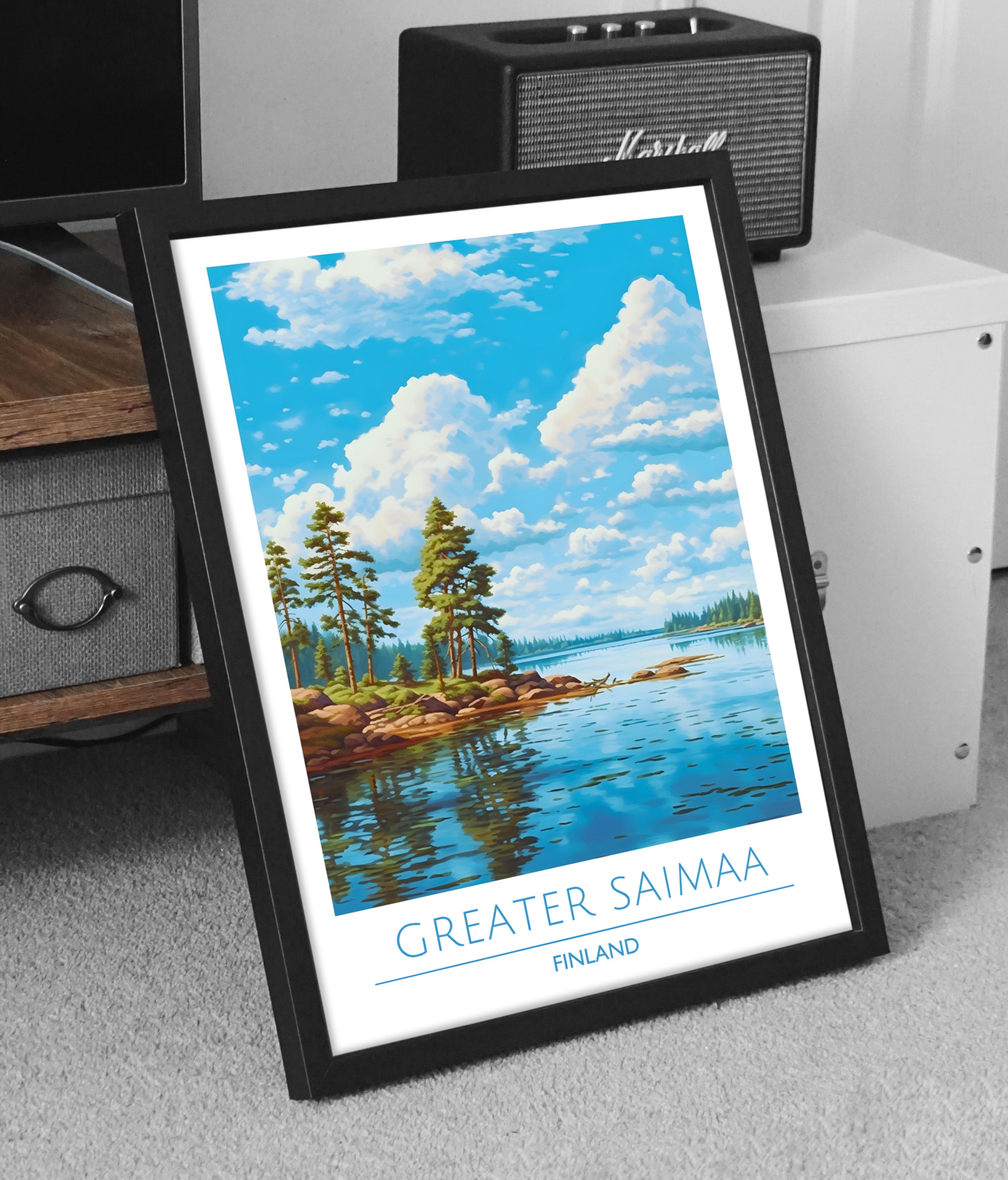 Finland, Greater Saimaa, Travel Poster