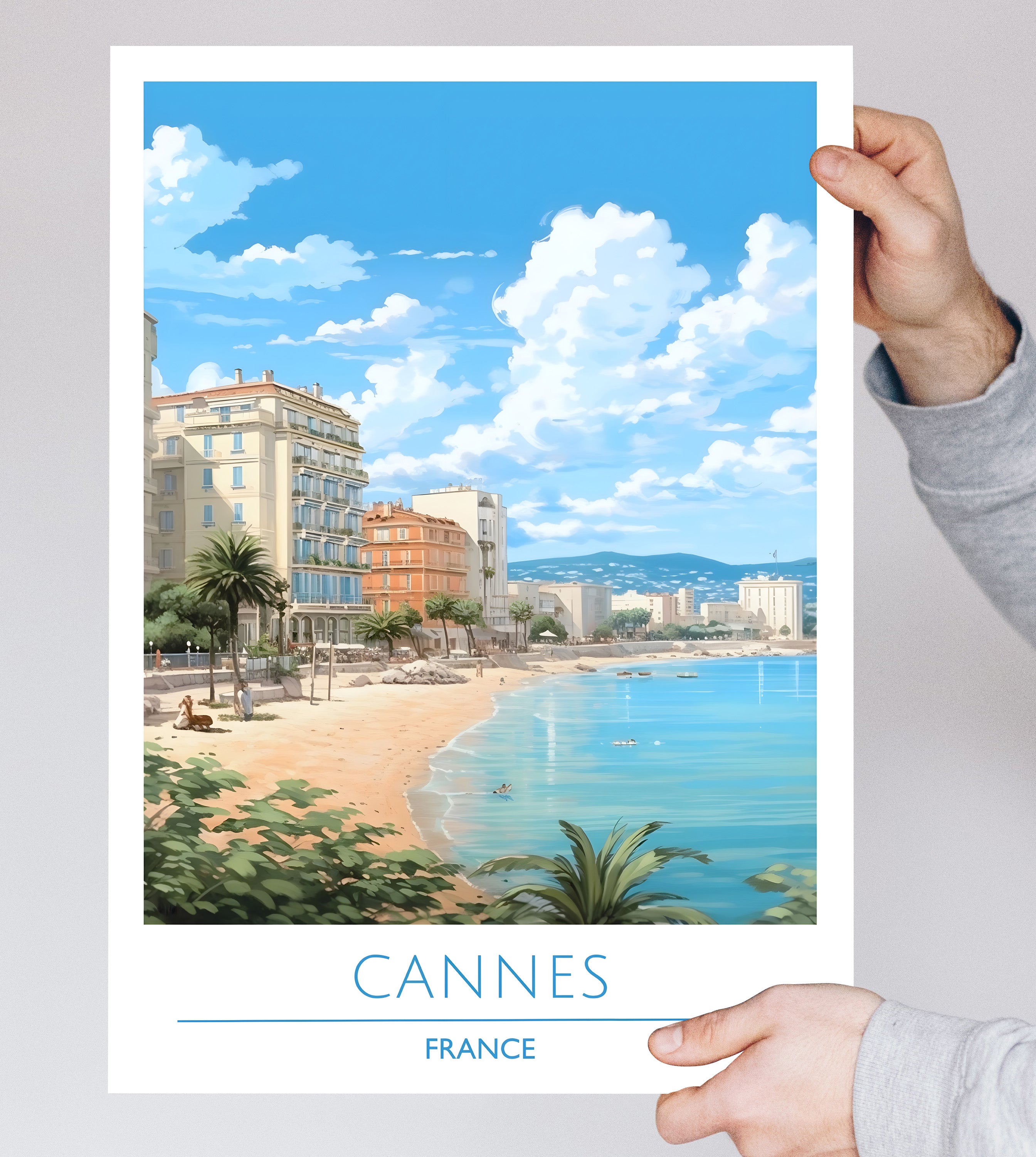 France, Cannes, Travel Poster