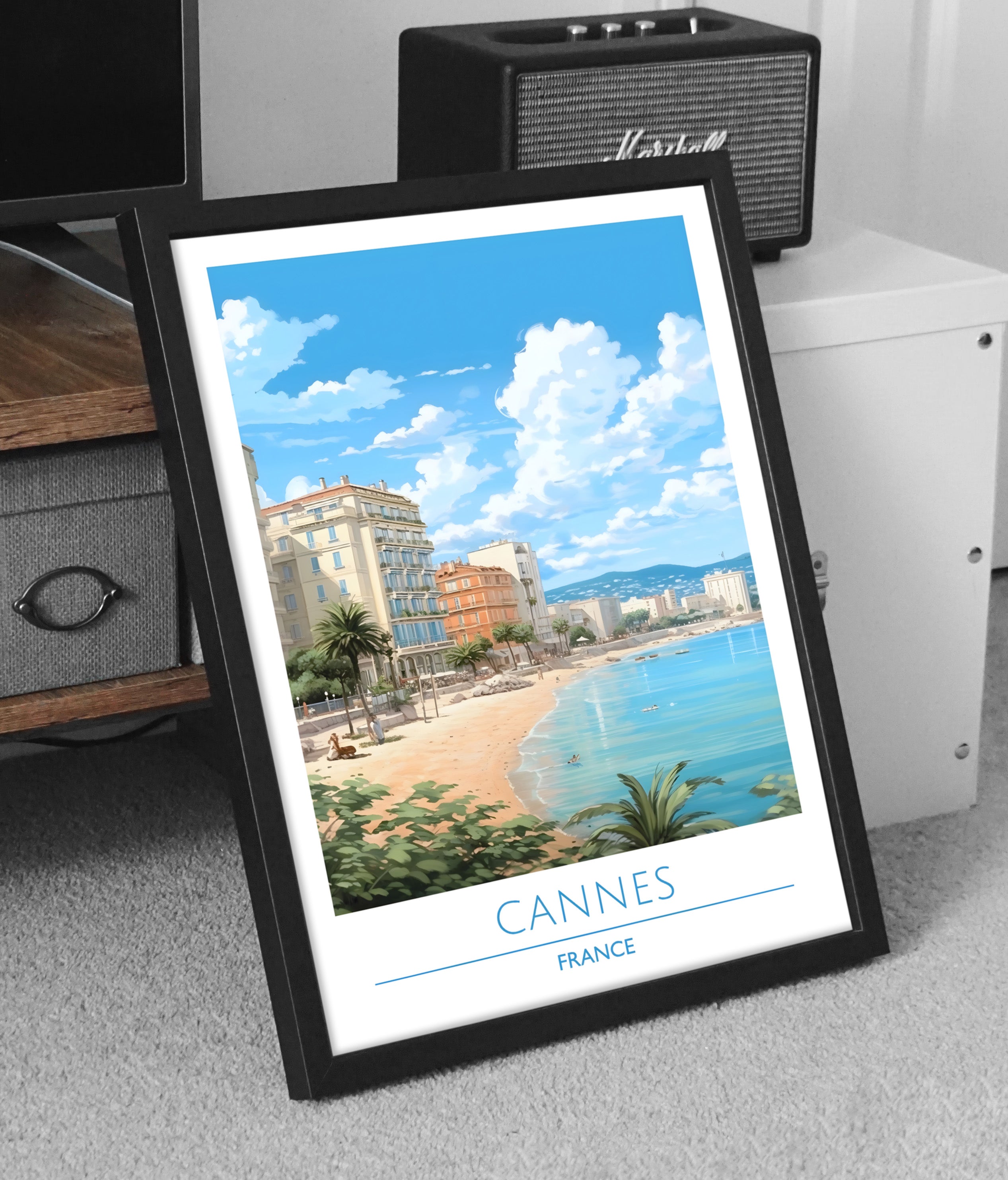 France, Cannes, Travel Poster
