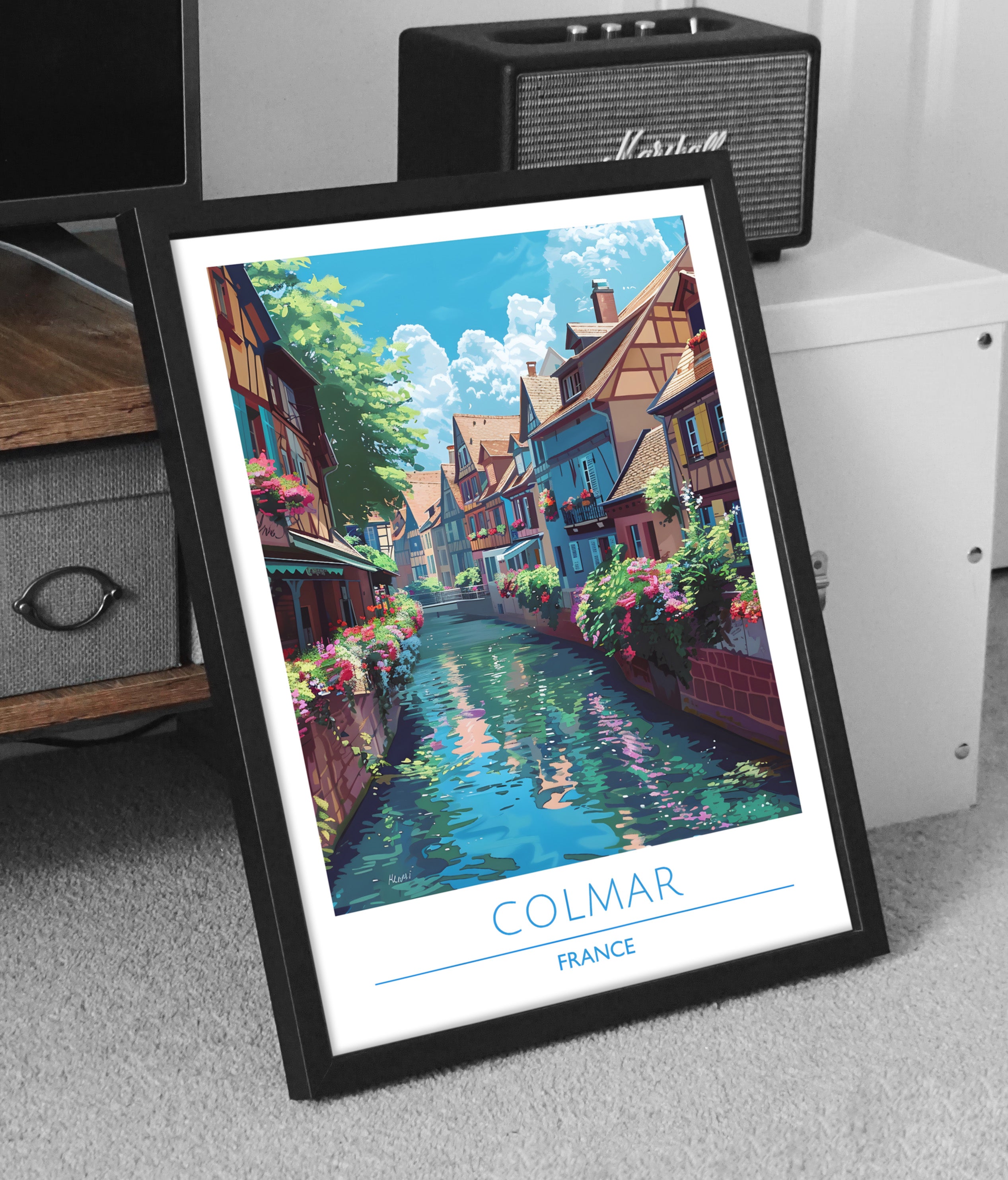 France, Colmar, Travel Poster
