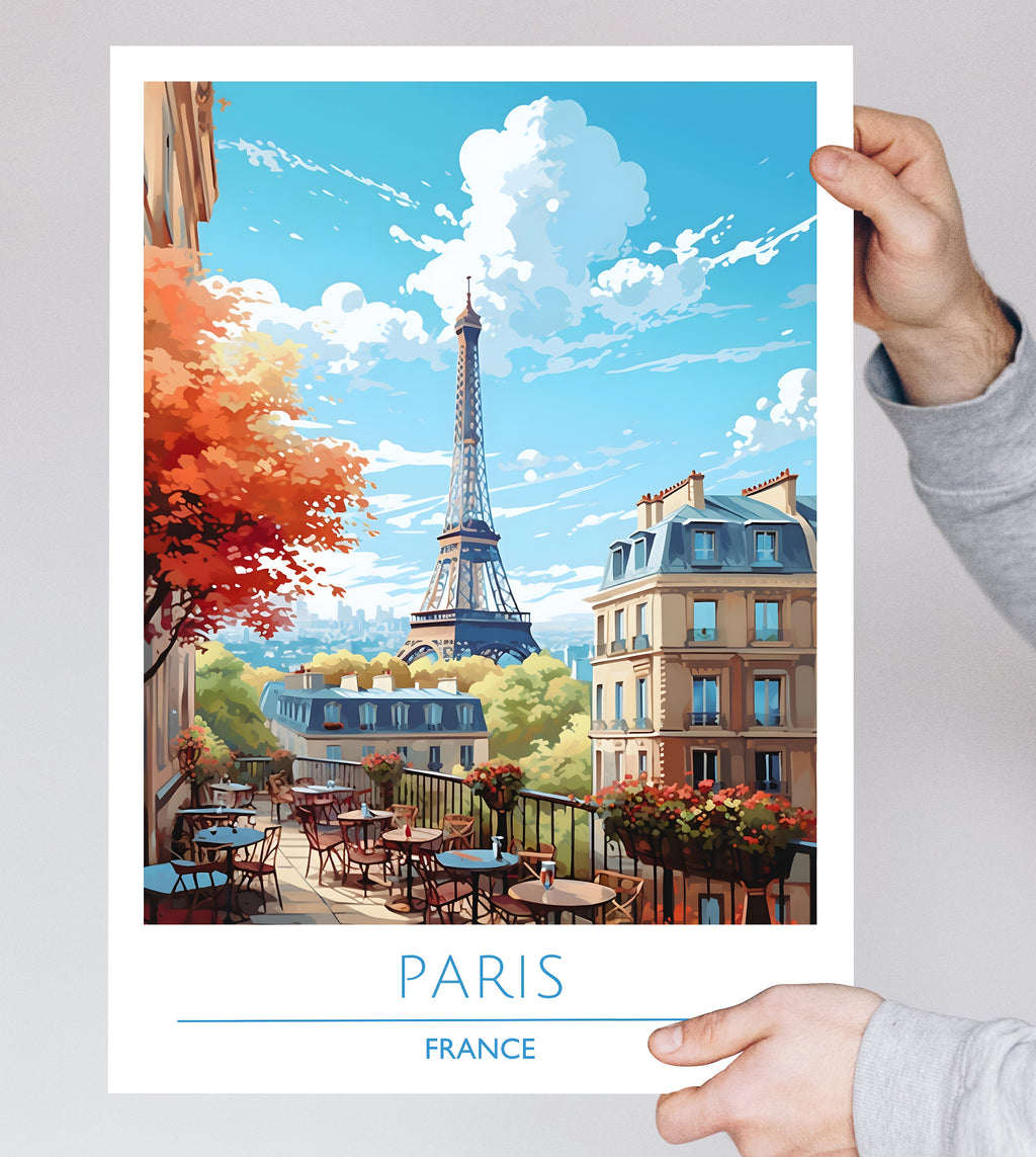 France, Paris, Travel Poster